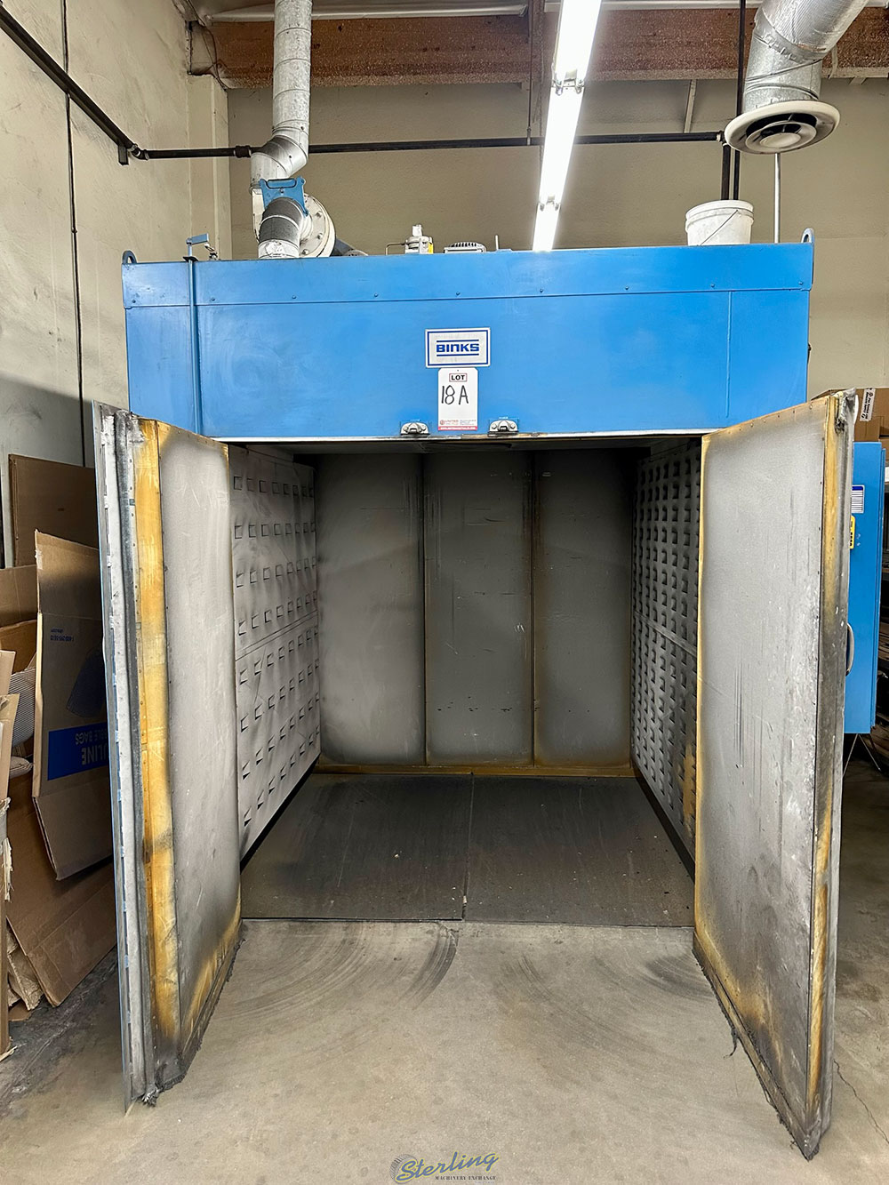 BINKS BWN 66 6G WALK IN OVEN NATURAL GAS 350000 BTU 500 degree F MAX TEMP S N 047739711-18A