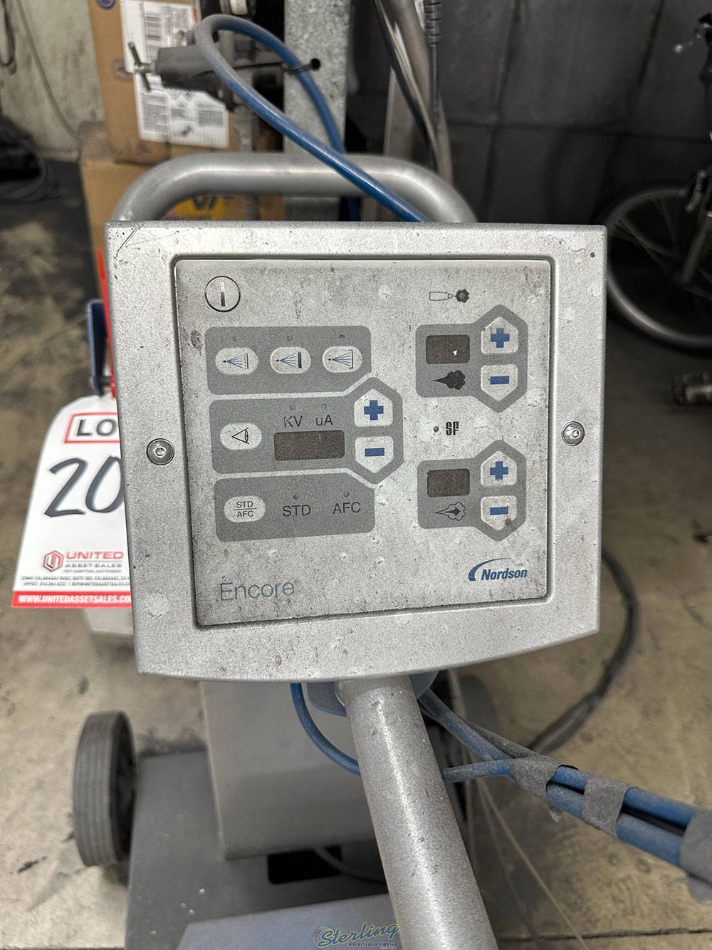 NORDSON ENCORE LT MANUAL POWDER COATING SYSTEM PART NO. 1107897 115V S N AA13K00619-20