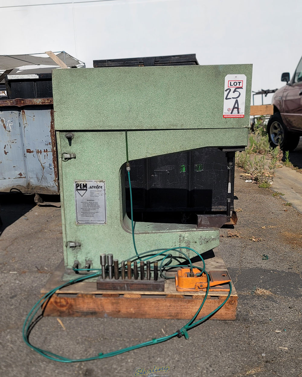 PEM SERTER SERIES III INSERTION PRESS CAPACITY: 3 TONS S N B3 063 OUT OF SERVICE NEEDS WORK-25A