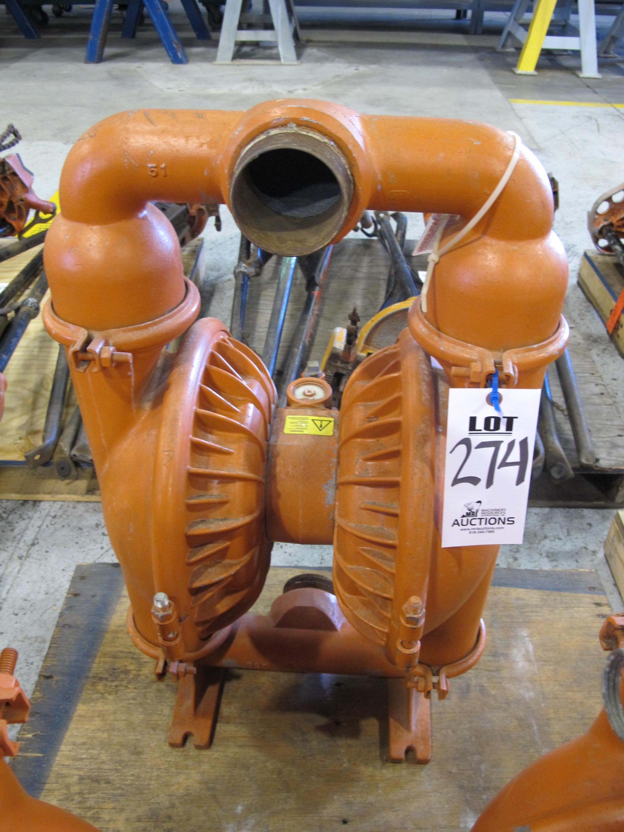 WILDEN 3" DIAPHRAGM PUMP, S/N 00679814 (G-49) LOADING & HANDLING FEE $15-