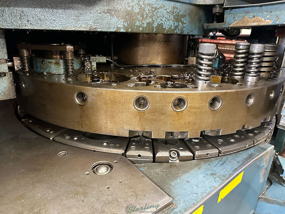 1985 AMADA TURRET PUNCH PRESS MODEL PEGA 345 KING 30 TON 58 STATION 40inch X 50inch SHEET SIZE THICK TURRET BALL TABLE FANUC P 6M CNC CONTROL UNISORB VIBRATION ISOLATION PADS NEW CLUTCH AND BRAKE INSTALLED APPROX. 1 YEAR AGO S N AK450018-31