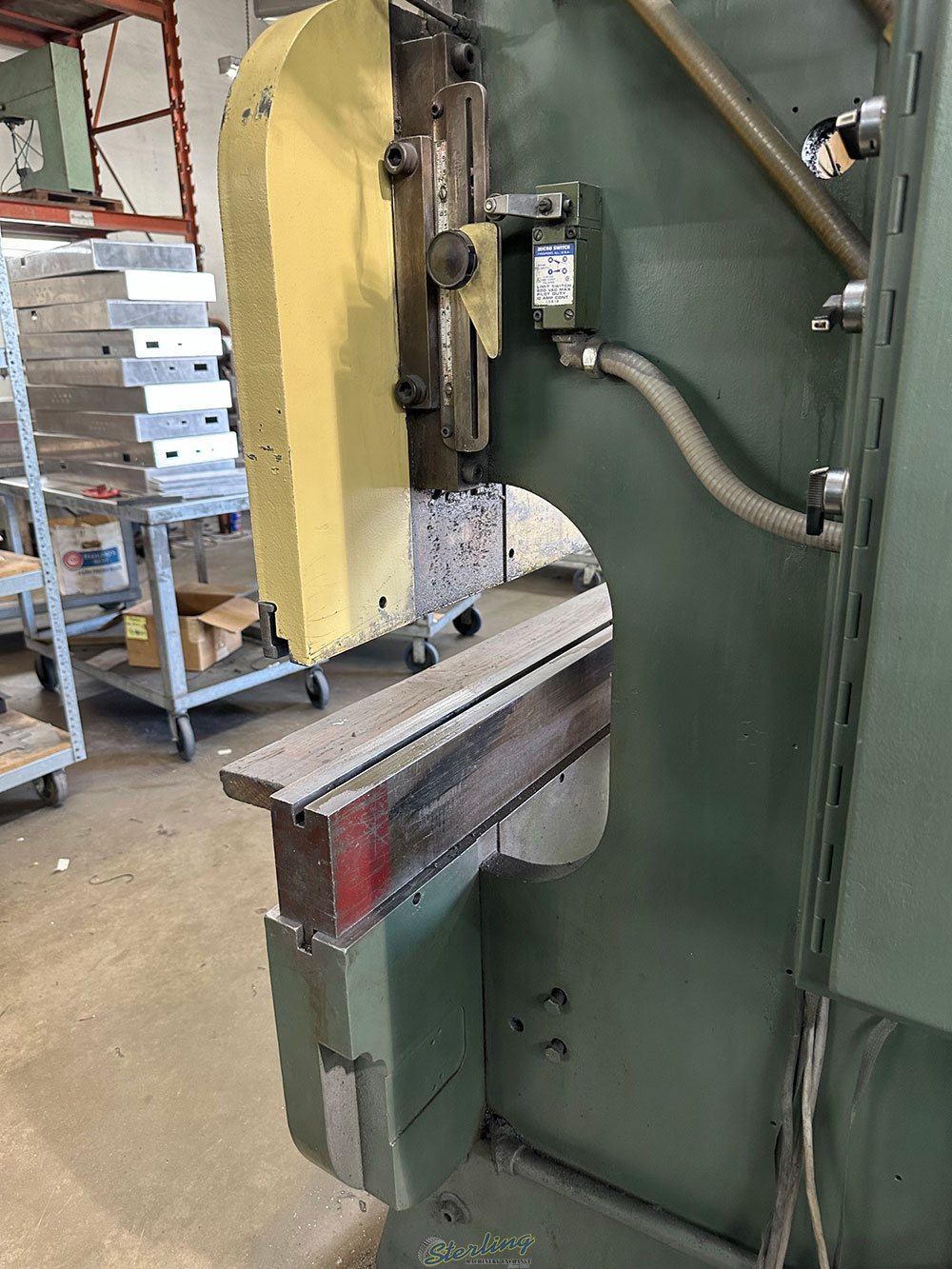 DI ACRO 8 ft HYDRA POWER PRESS BRAKE MODEL 75 8 8 ft X 75 TON CAPACITY MECHANICAL DRC FRONT OPERATED BACK GAGE S N 6750378119-32