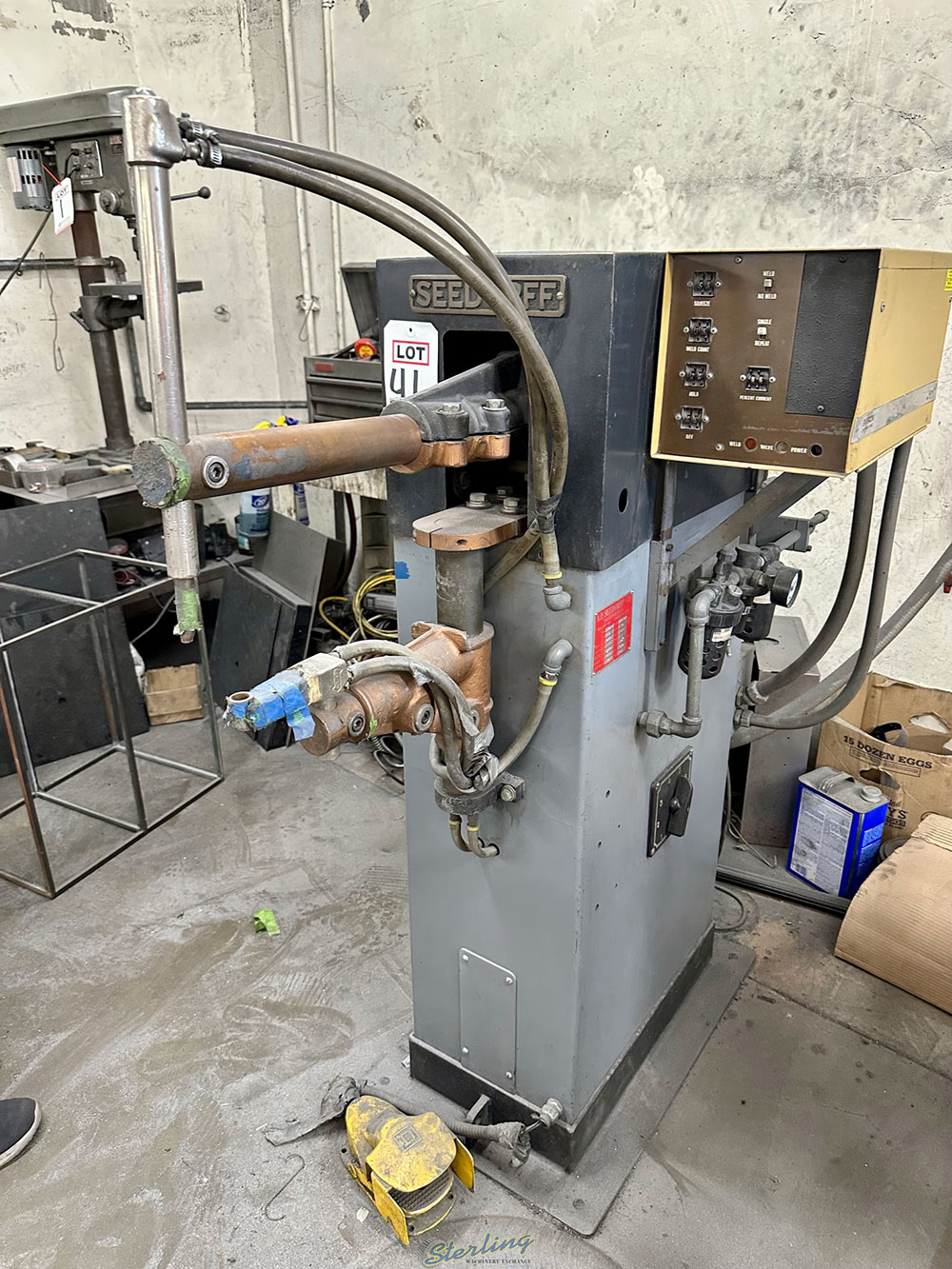 SEEDORFF SPOT WELDER MODEL 3466 302 30 KVA 18? ARMS S N 11483-41