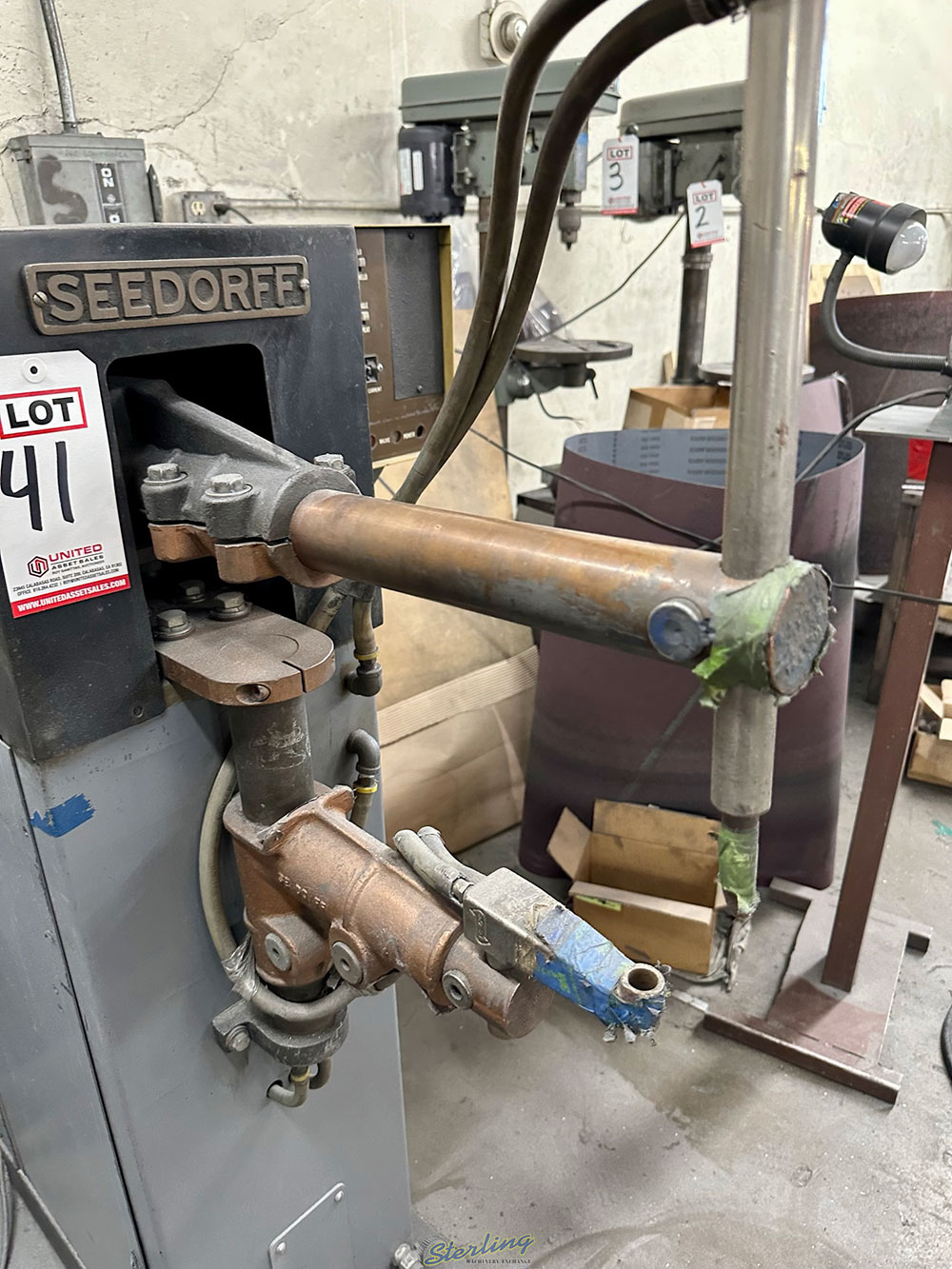 SEEDORFF SPOT WELDER MODEL 3466 302 30 KVA 18? ARMS S N 11483-41