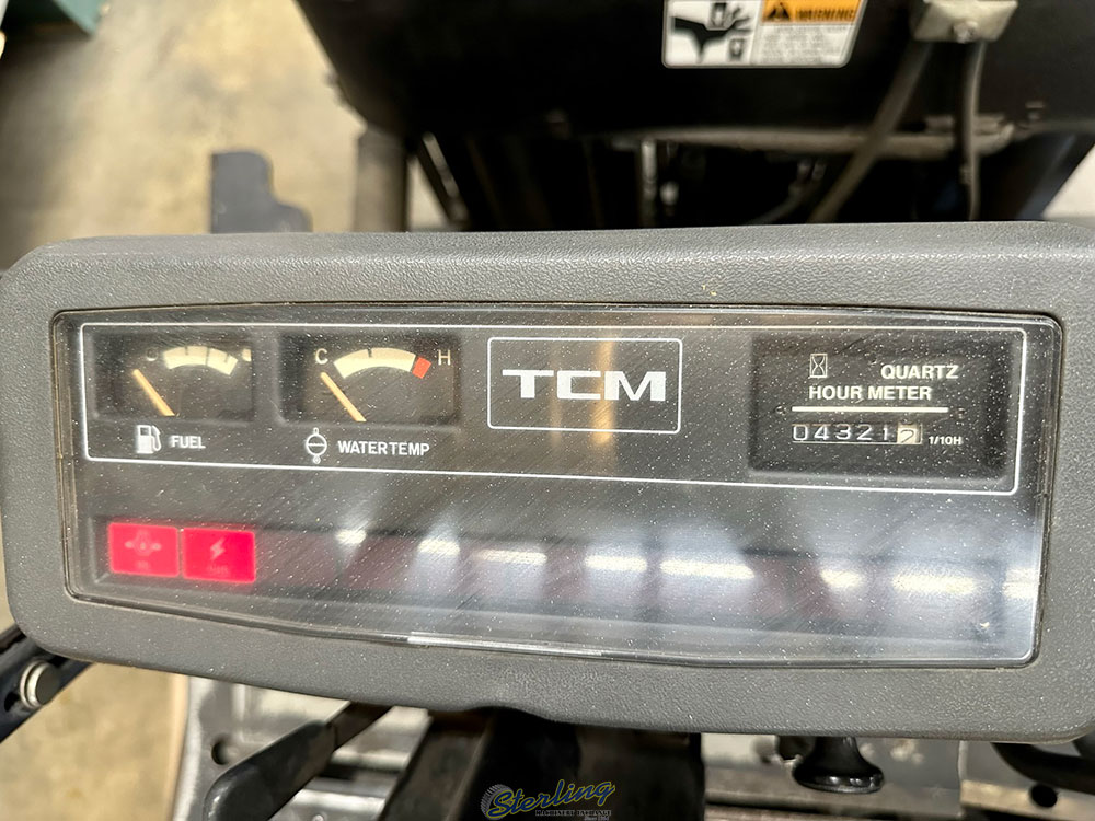 TCM LPG FORKLIFT MODEL FCG25T7T 4300 LB CAPACITY SIDE SHIFT 3 STAGE MAST SOLID TIRES LOAD LIGHTS 04321 HOURS S N A15G05135 (DELAYED PICKUP UNTIL JULY 24 2023)-46