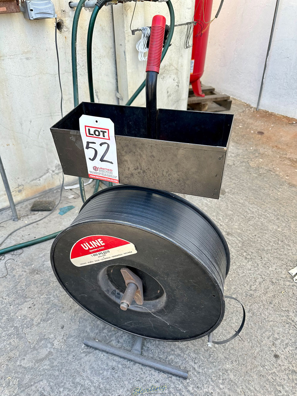 LOT   BANDING CART W  1 2inch POLY BANDING-52