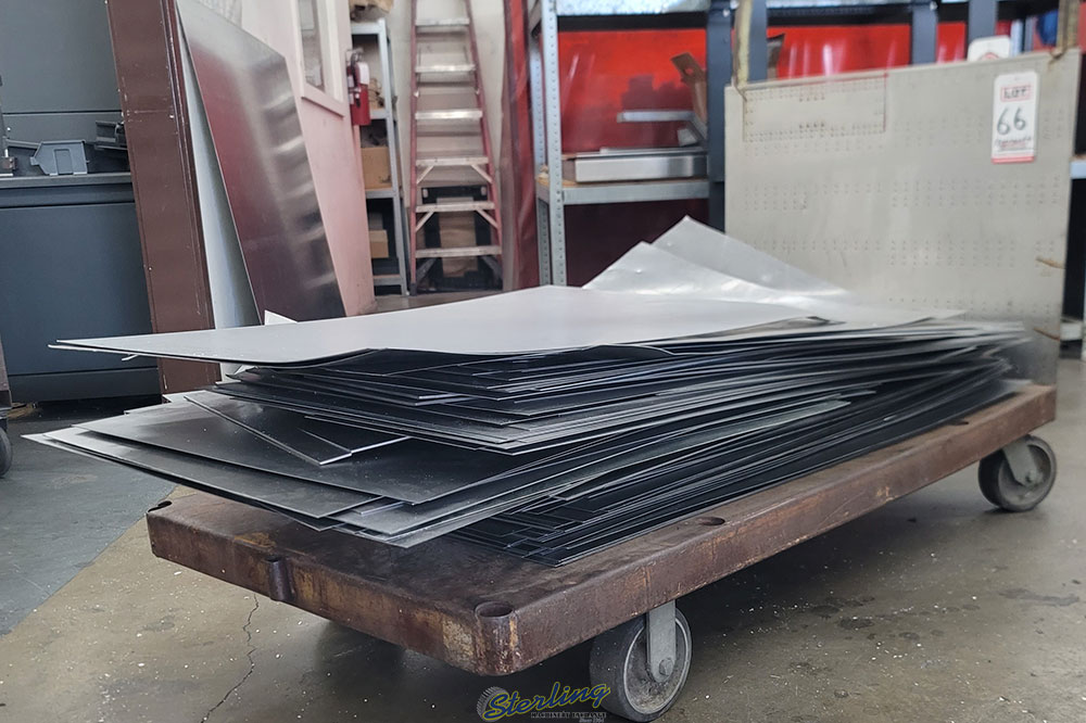 LOT   MIXED REMNANTS OF SHEET STOCK CART NOT INCLUDED-66