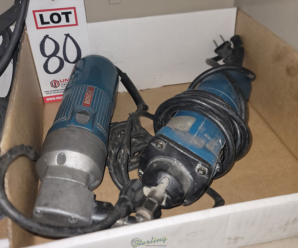 LOT   (1) RIGHT ANGLE DRILL AND (1) DRYWALL ROUTER-80