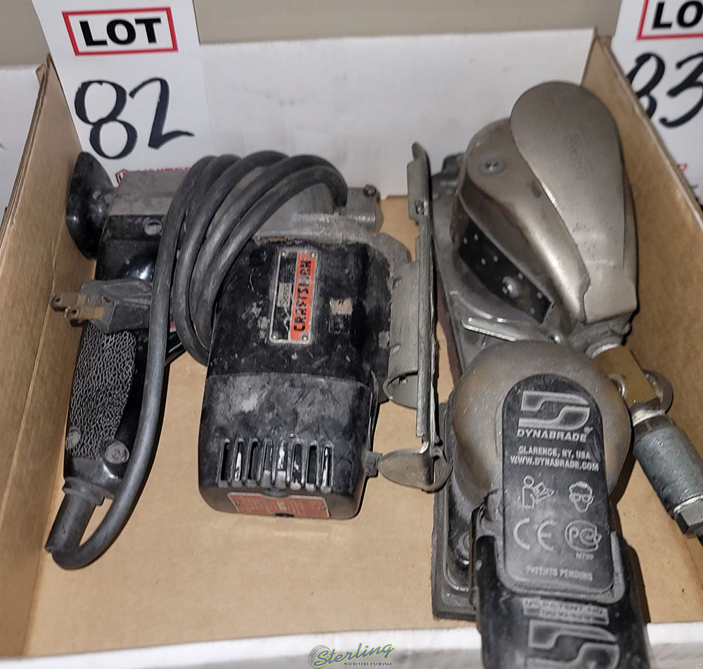 LOT   (1) CRAFTSMAN JIG SAW AND (2) PNEUMATIC SANDERS-82