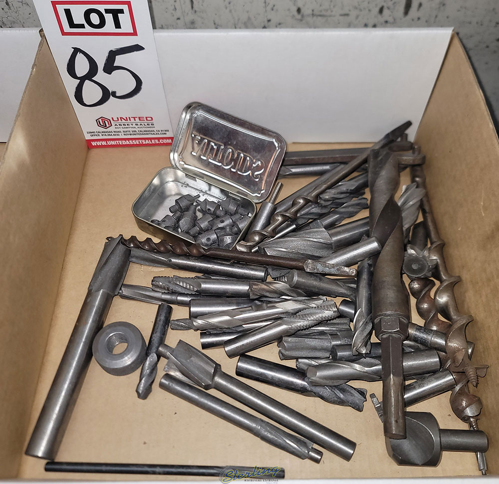 LOT   END MILLS AUGERS COUNTERSINKS ETC.-85