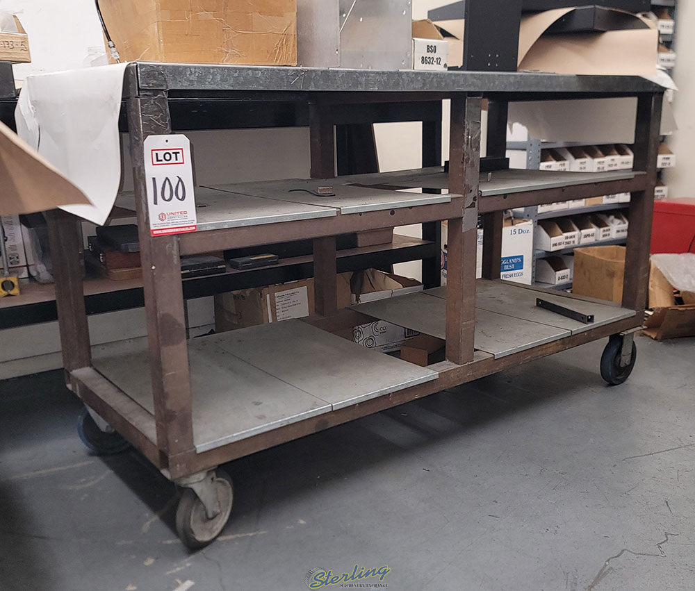 SHOP CART 2 ft X 5 ft CONTENTS NOT INCLUDED-100