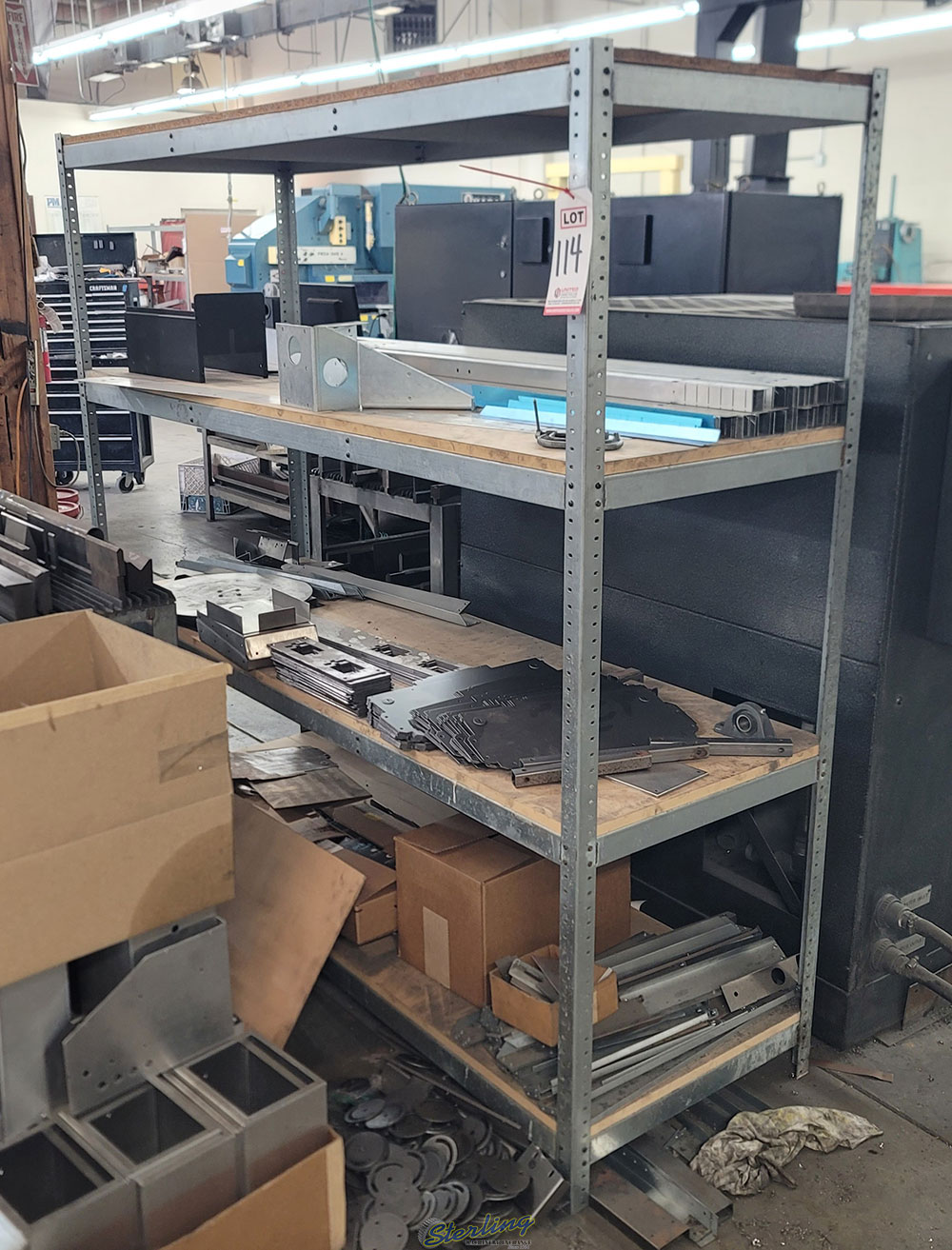 SHELF UNIT 6 ft X 2 ft X 6 ft HT CONTENTS NOT INCLUDED-114