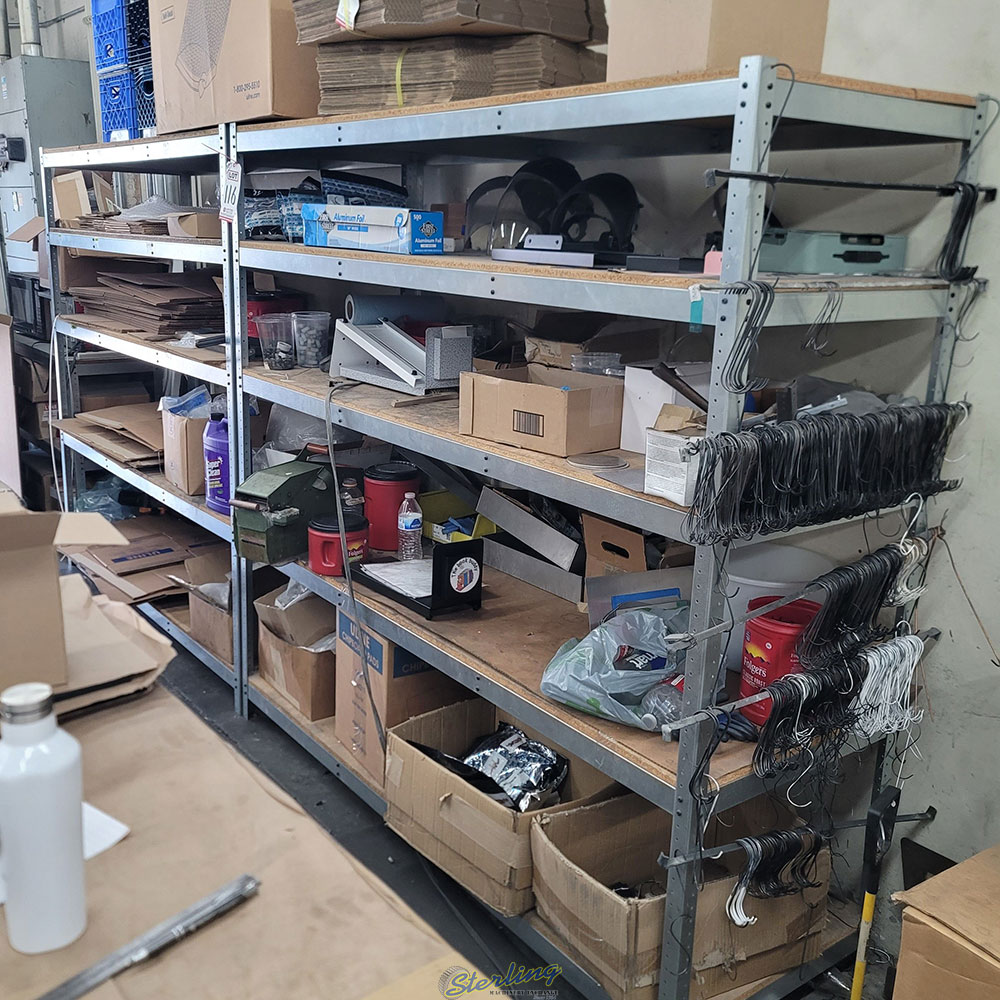 LOT   (2) SHELF UNITS 6 ft X 2 ft X 6 ft HT CONTENTS NOT INCLUDED-116