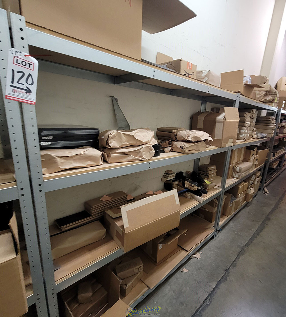 LOT   (2) SHELF UNITS 6 ft X 2 ft X 6 ft HT CONTENTS NOT INCLUDED-120