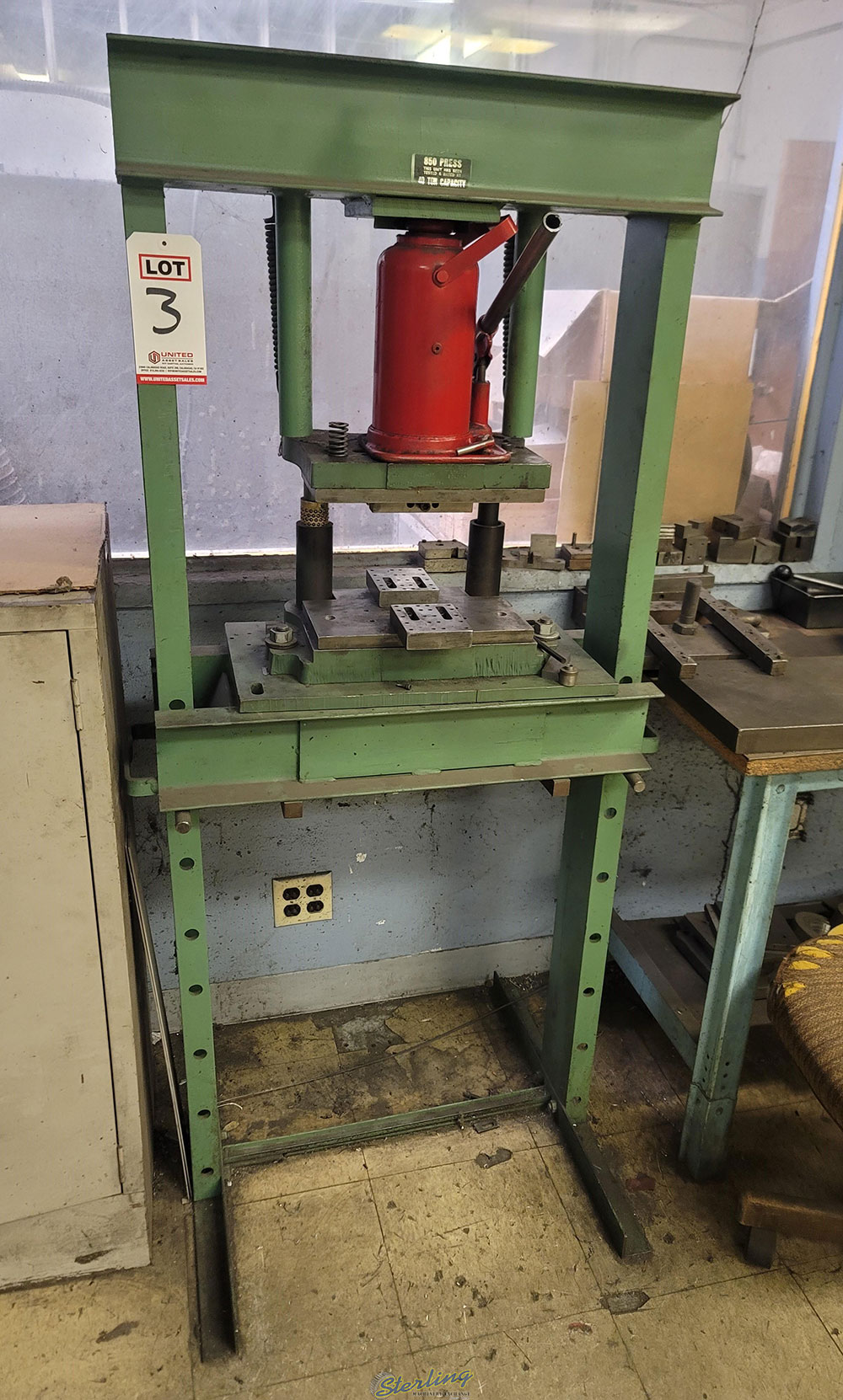 H-FRAME SHOP PRESS, MODEL 850 PRESS, 40-TON CAPACITY-3