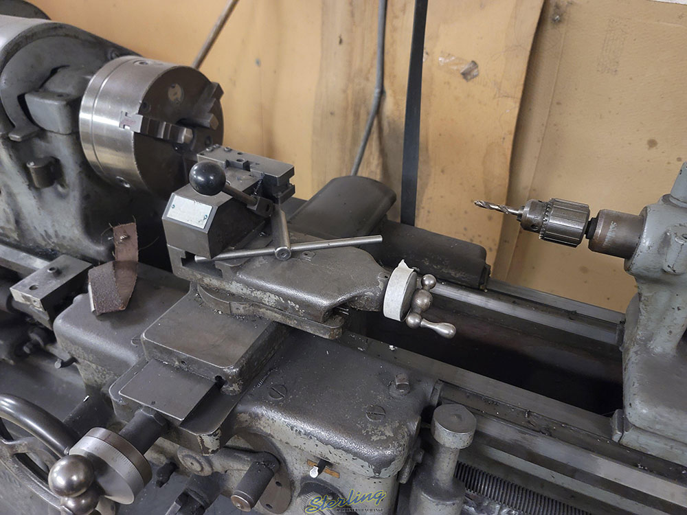 SOUTH BEND 16" LATHE, 7-1/2" 3-JAW CHUCK, TAILSTOCK, NIX QUICK-CHANGE TOOL POST-10