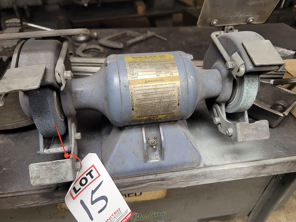BALDOR 6" DOUBLE END GRINDER, MODEL 612, 1/3 HP-15