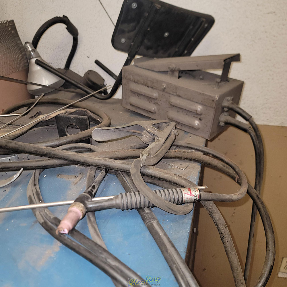 MILLER AC/DC GAS TUNGSTEN ARC WELDING MACHINE, MODEL 330A/BP, S/N HD676497, W/ ARGON CYLINDER, FOOT SWITCH-20