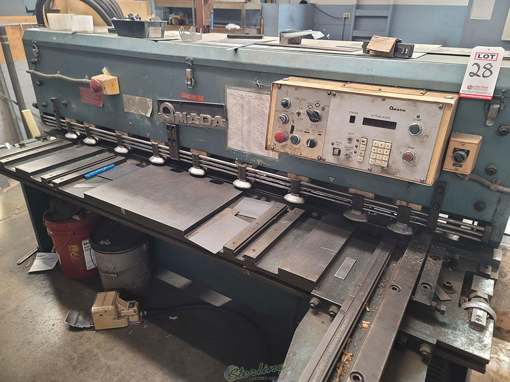 Amada-AMADA 6' X 1/4" POWER SQUARING SHEAR, MODEL M-2060, S/N 2600473-28