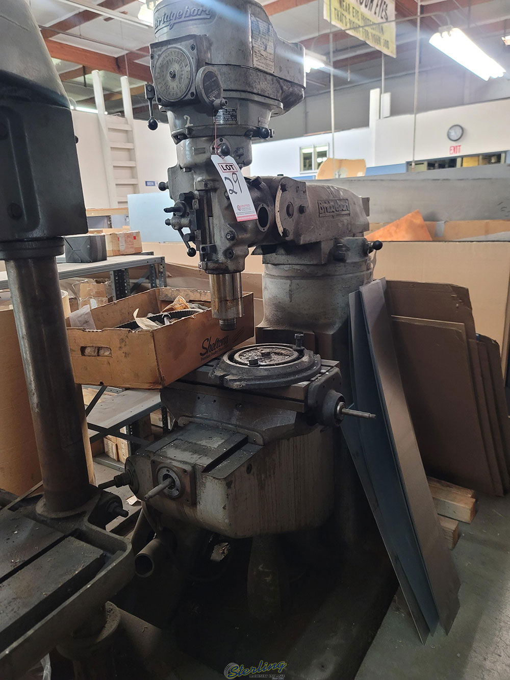 BRIDGEPORT VERTICAL MILL, MISSING PARTS - OUT OF SERVICE, S/N 12/BR200984, J-HEAD S/N J212597-29