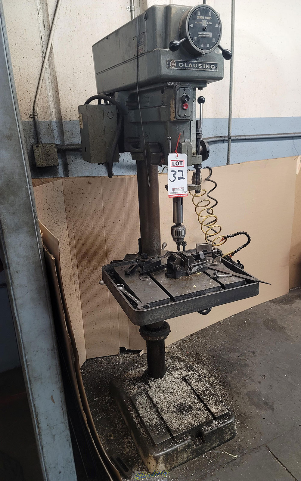 CLAUSING 20" DRILL PRESS, MODEL 2272, FLOOR MODEL, S/N 508385-32