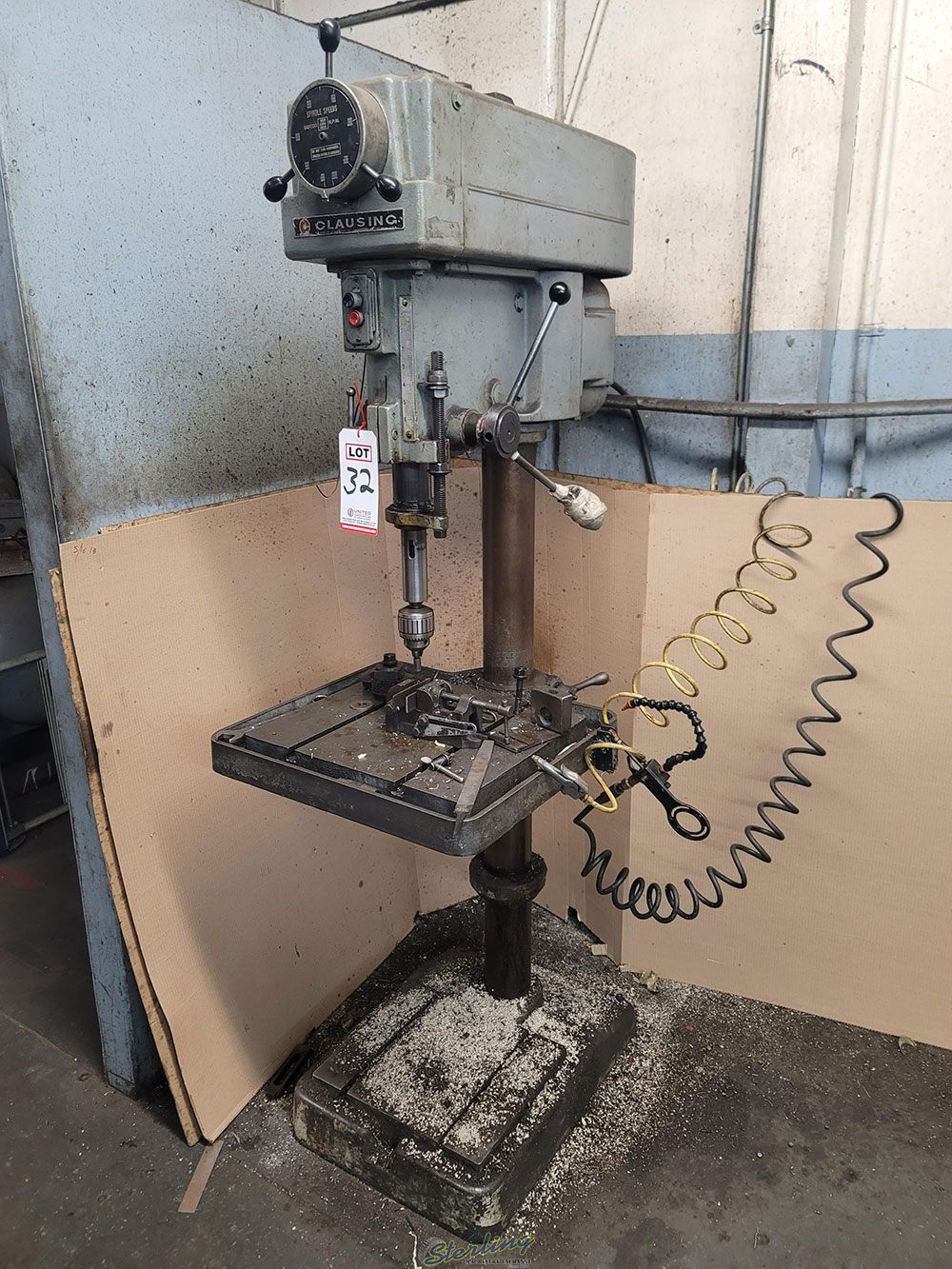 CLAUSING 20" DRILL PRESS, MODEL 2272, FLOOR MODEL, S/N 508385-32