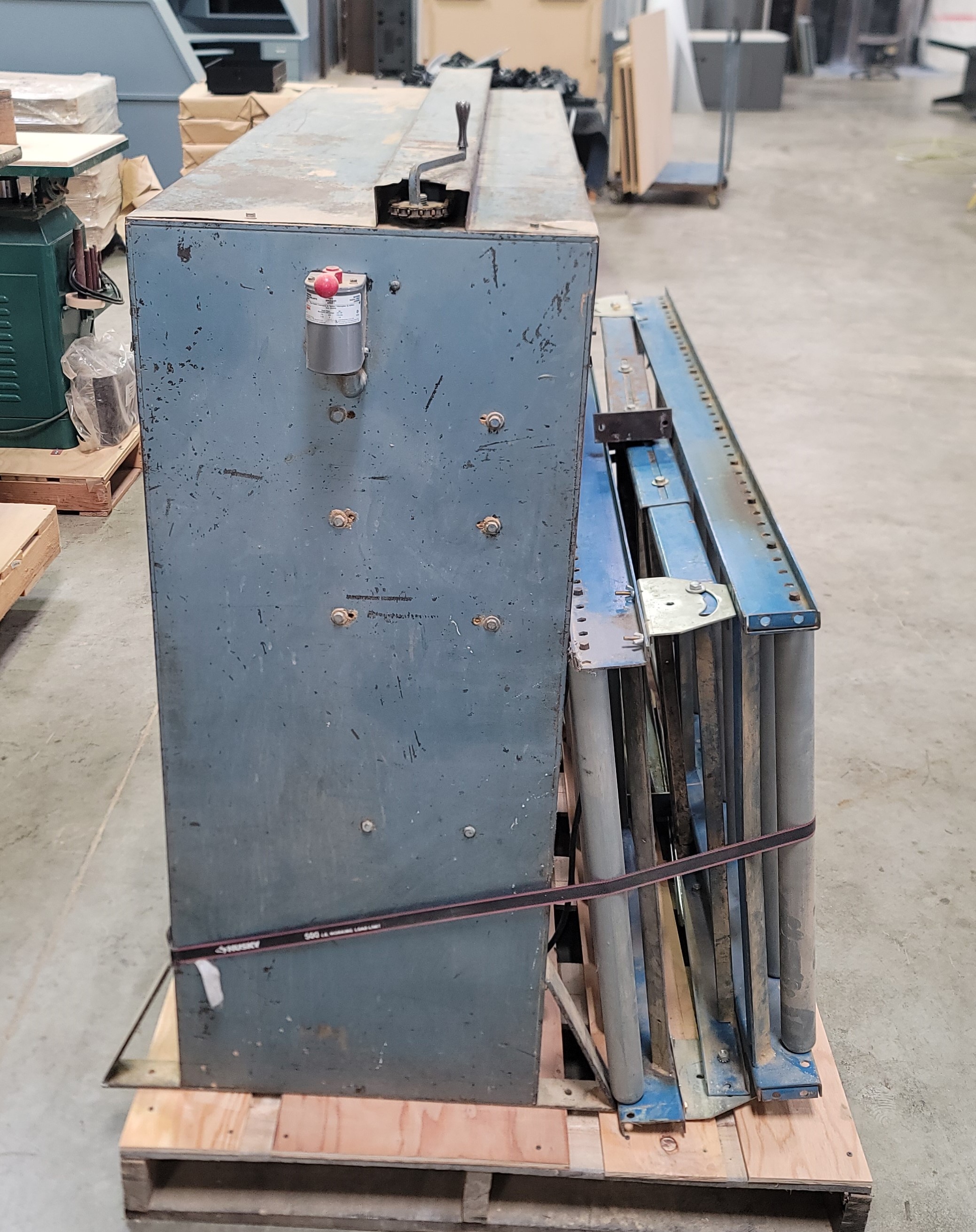 MAR-BEL PR51 PINCH ROLL, S/N 9268, W/ (2) 5' SECTIONS OF 28" ROLLER CONVEYOR-15