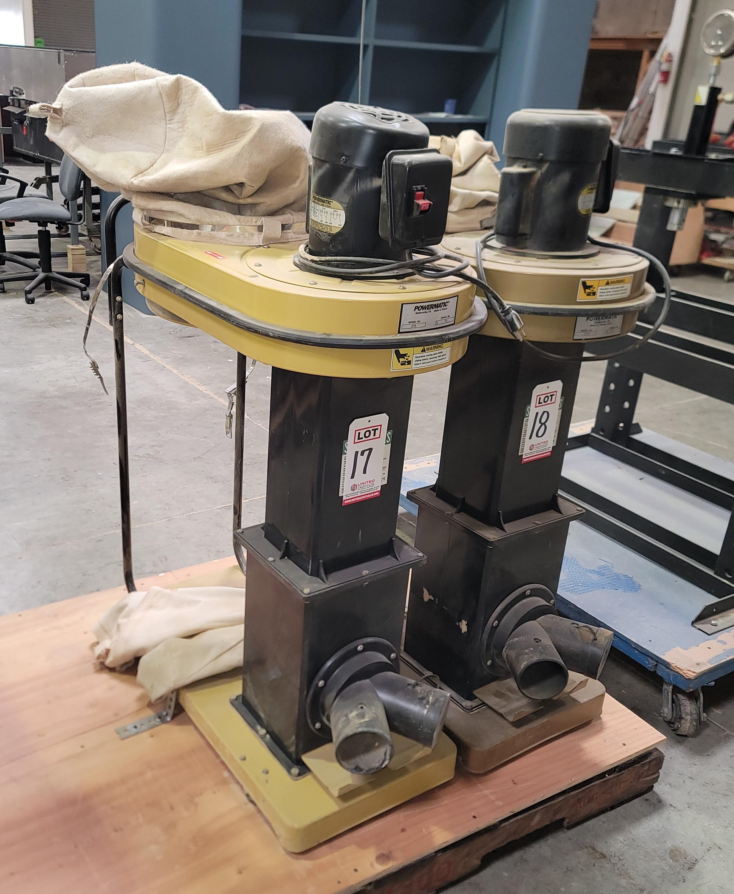 POWERMATIC DUST COLLECTOR, MODEL 073, 1-1/2 HP, 115/230V, SINGLE PHASE-17