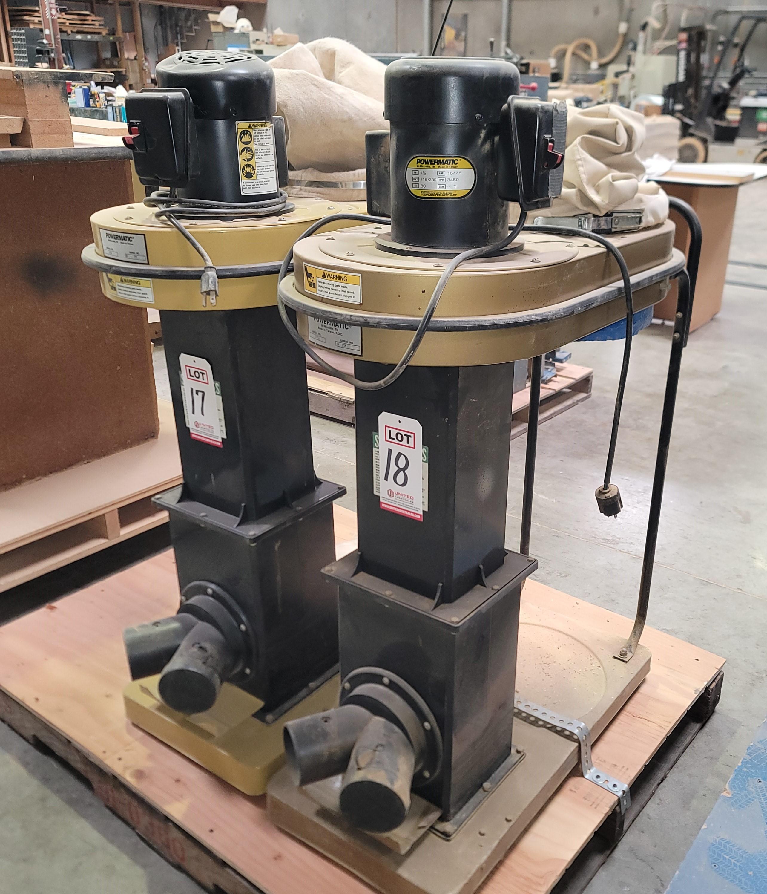 POWERMATIC DUST COLLECTOR, MODEL 073, 1-1/2 HP, 115/230V, SINGLE PHASE-18