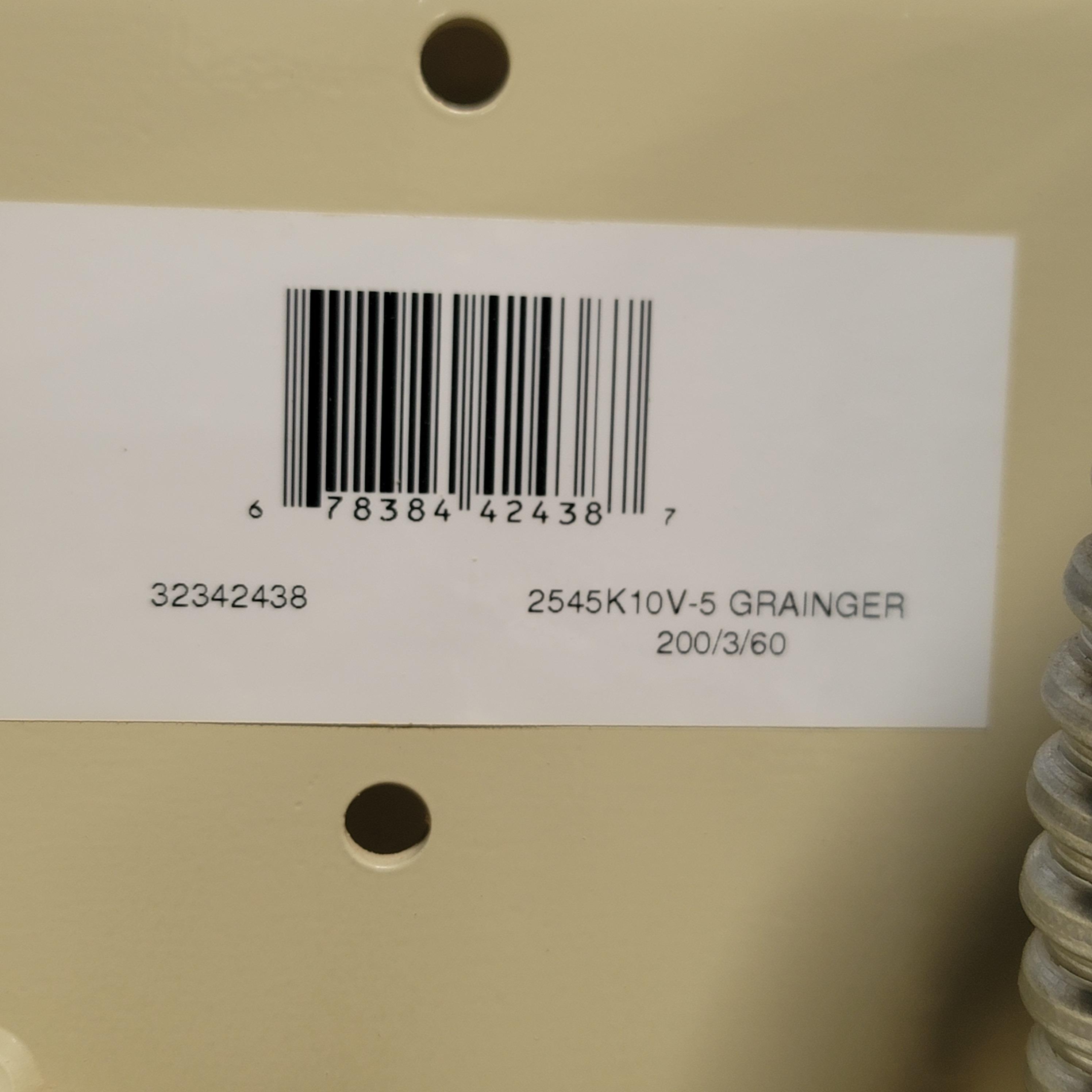 INGERSOLL RAND 2-STAGE AIR COMPRESSOR, MODEL 2545K10V-5, 10 HP, 230V, 3-PHASE, 120-GALLON TANK, 175 PSI MAX PRESSURE, S/N CBV482462-26