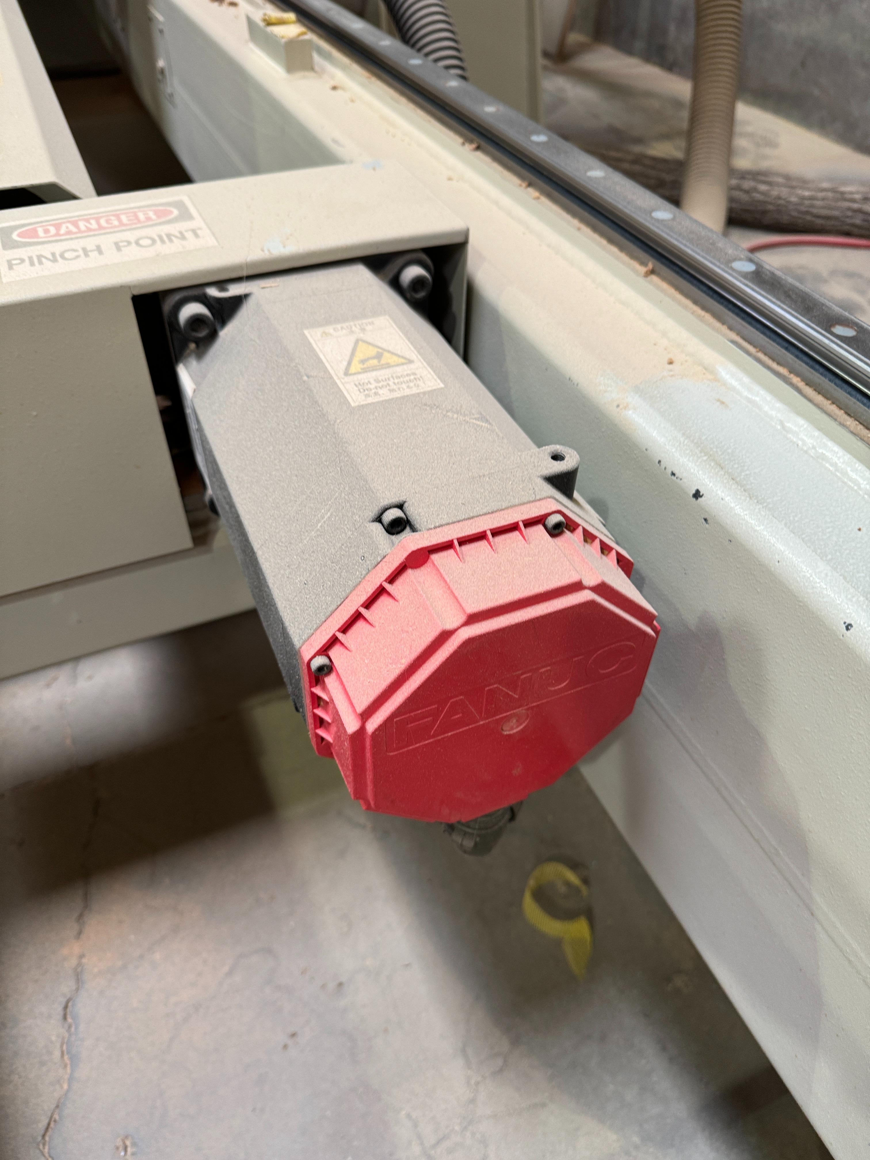 2001 KOMO CNC ROUTER, MODEL VR 510 MACH ONE, GE FANUC SERIES 210i-M CONTROL, 5' X 10' VACUUM TABLE, 8-STATION TOOL CHANGER, S/N 36327-03-01-01-33