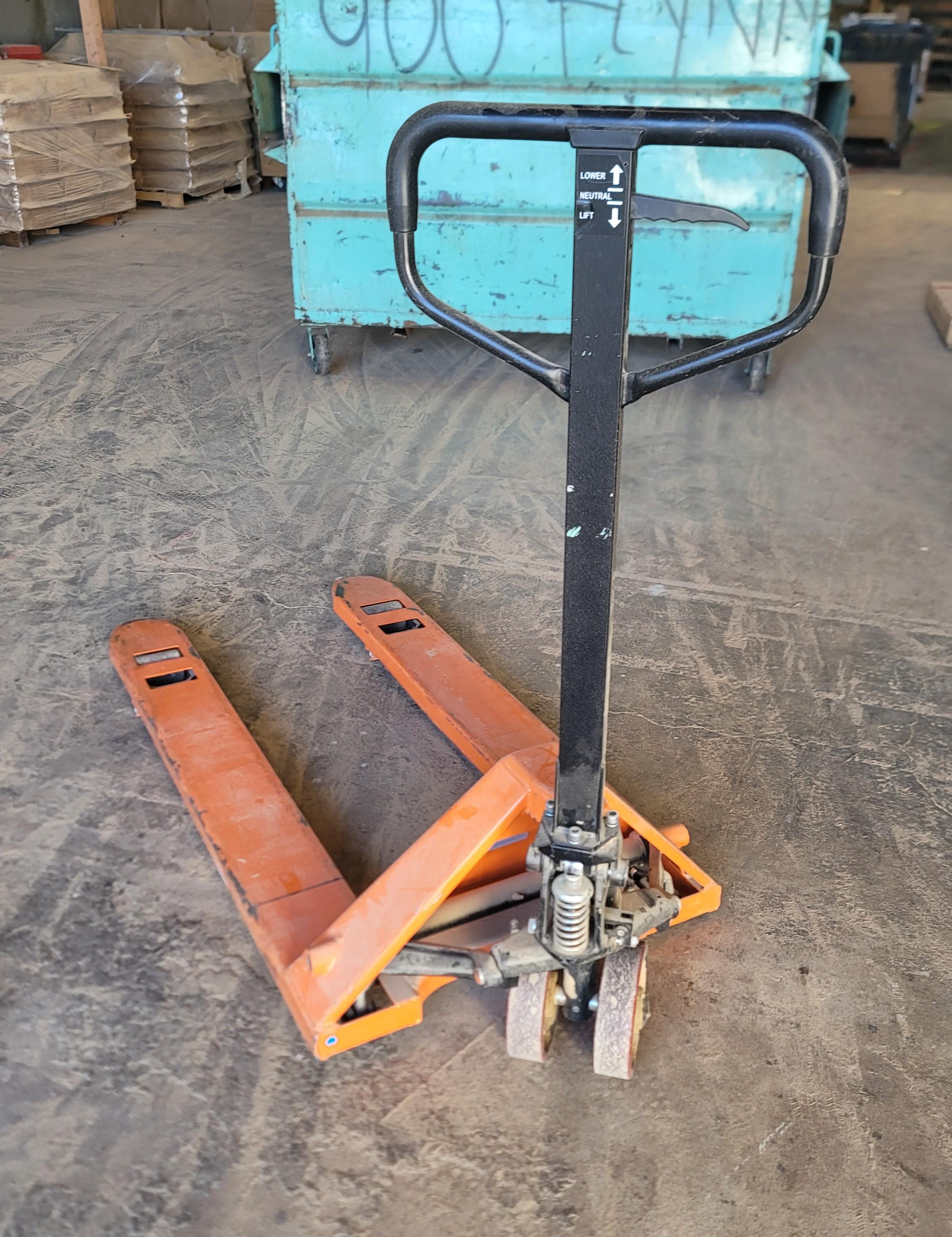 PALLET JACK, 5,500 LB CAPACITY, (DELAYED PICKUP UNTIL FEBRUARY 20)-42