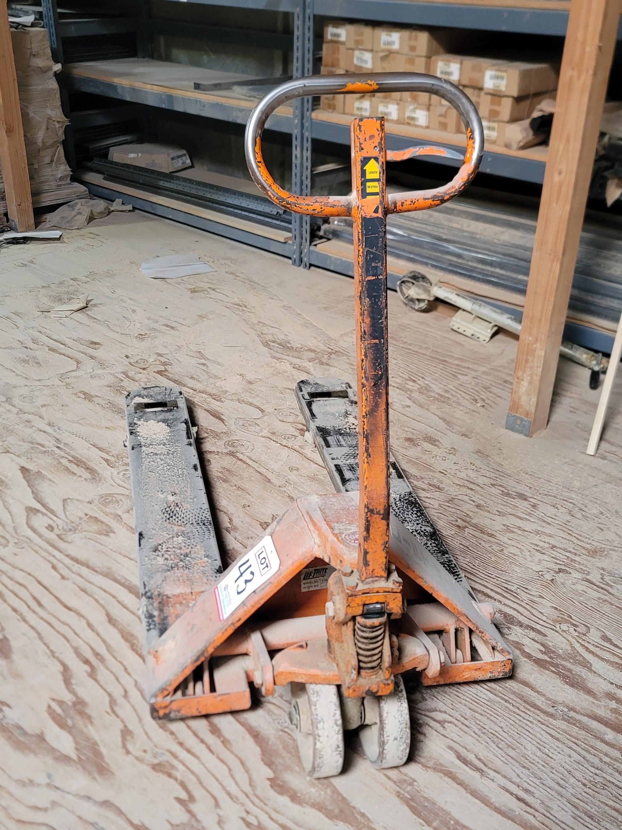 LIFT RITE L50 PALLET JACK, 5,000 LB CAPACITY-43