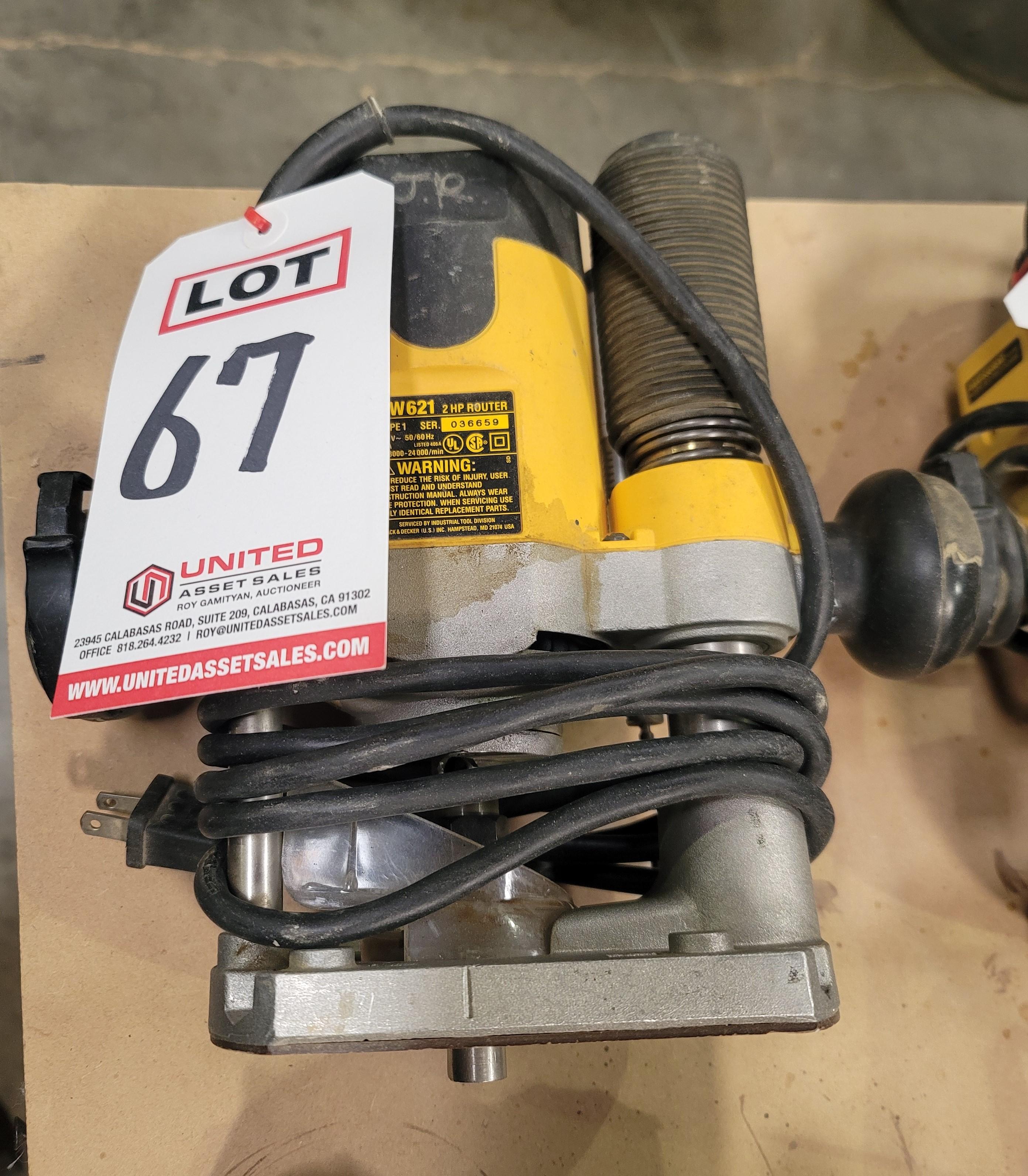 DEWALT ROUTER, MODEL DW621, 2 HP-67
