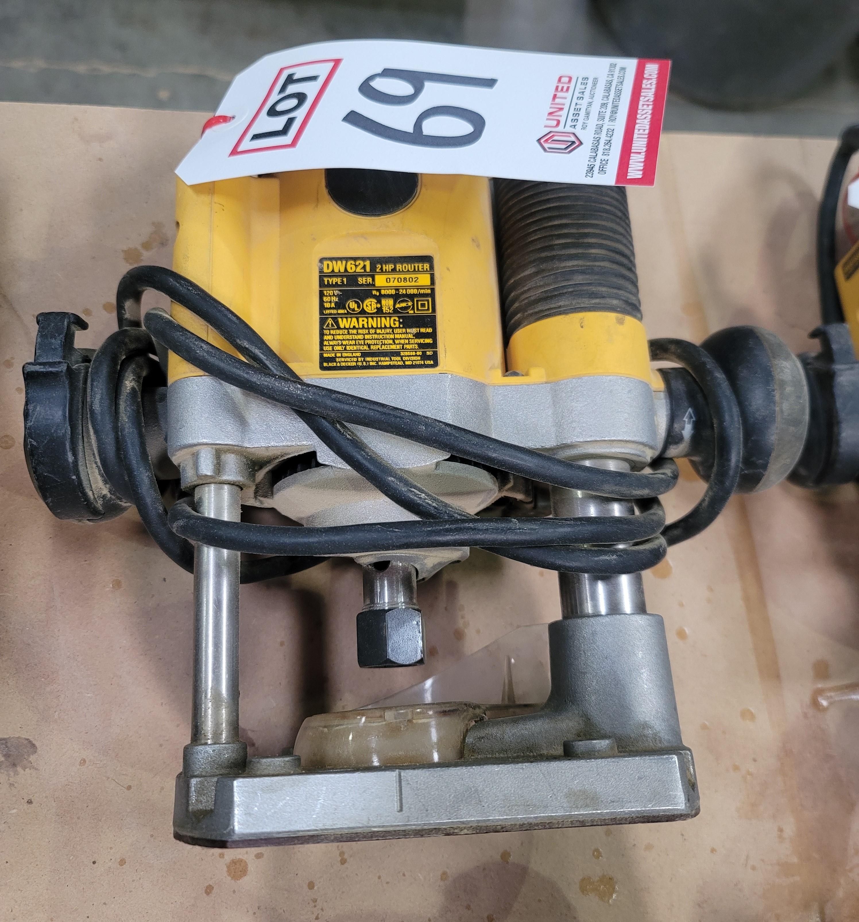 DEWALT ROUTER, MODEL DW621, 2 HP-69