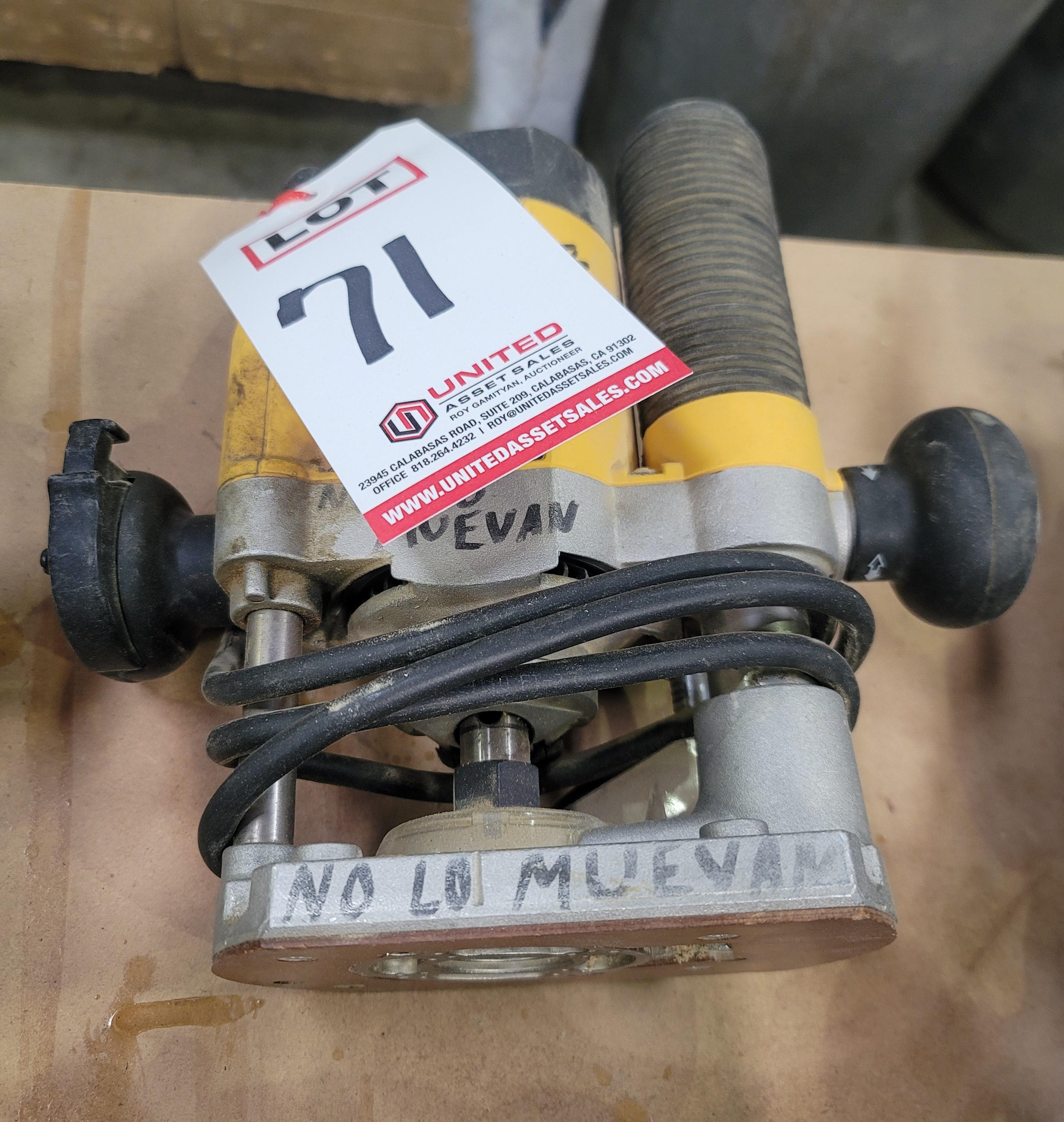 DEWALT ROUTER, MODEL DW621, 2 HP-71