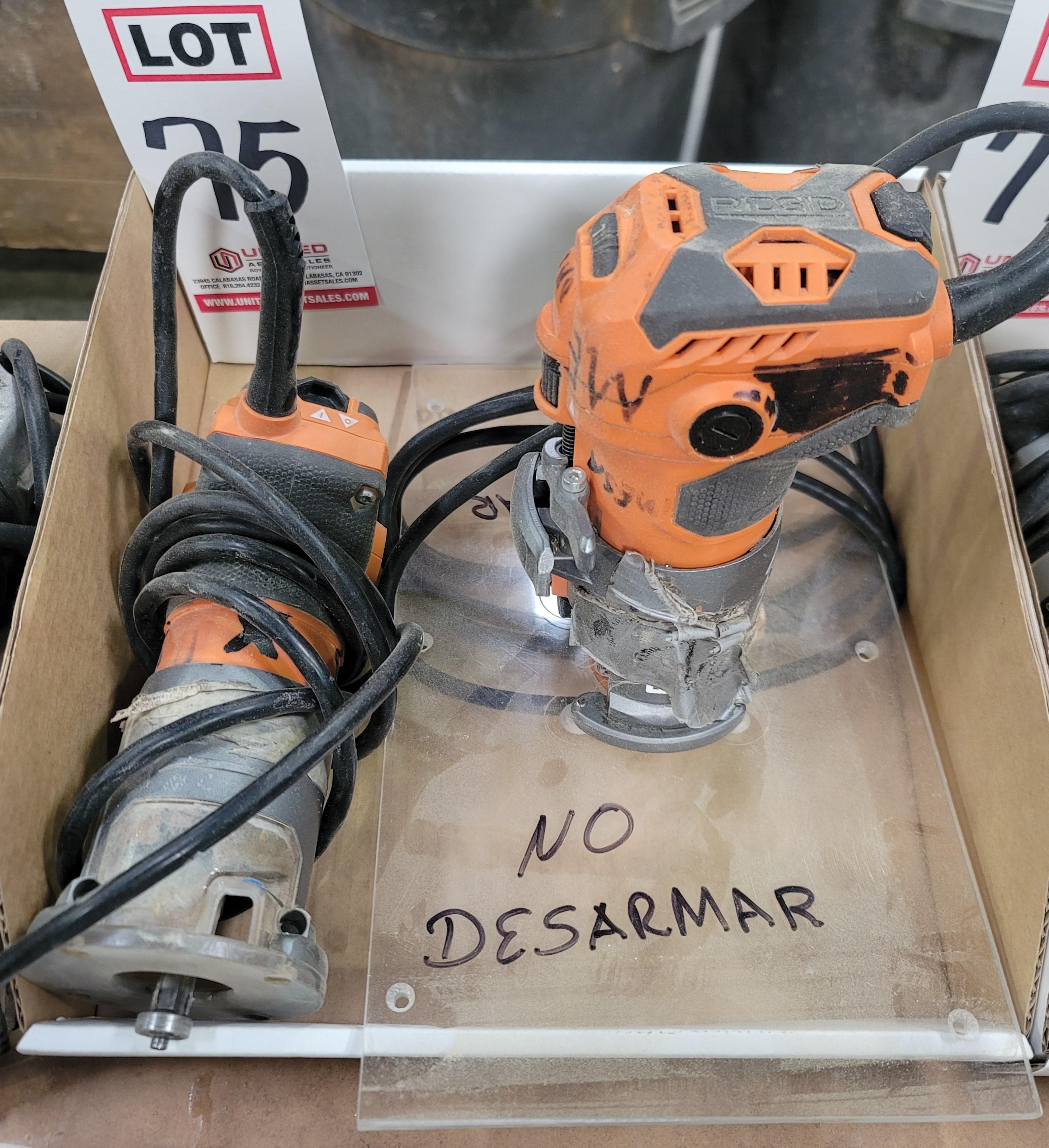 LOT - (2) RIDGID R2401 ROUTERS-75