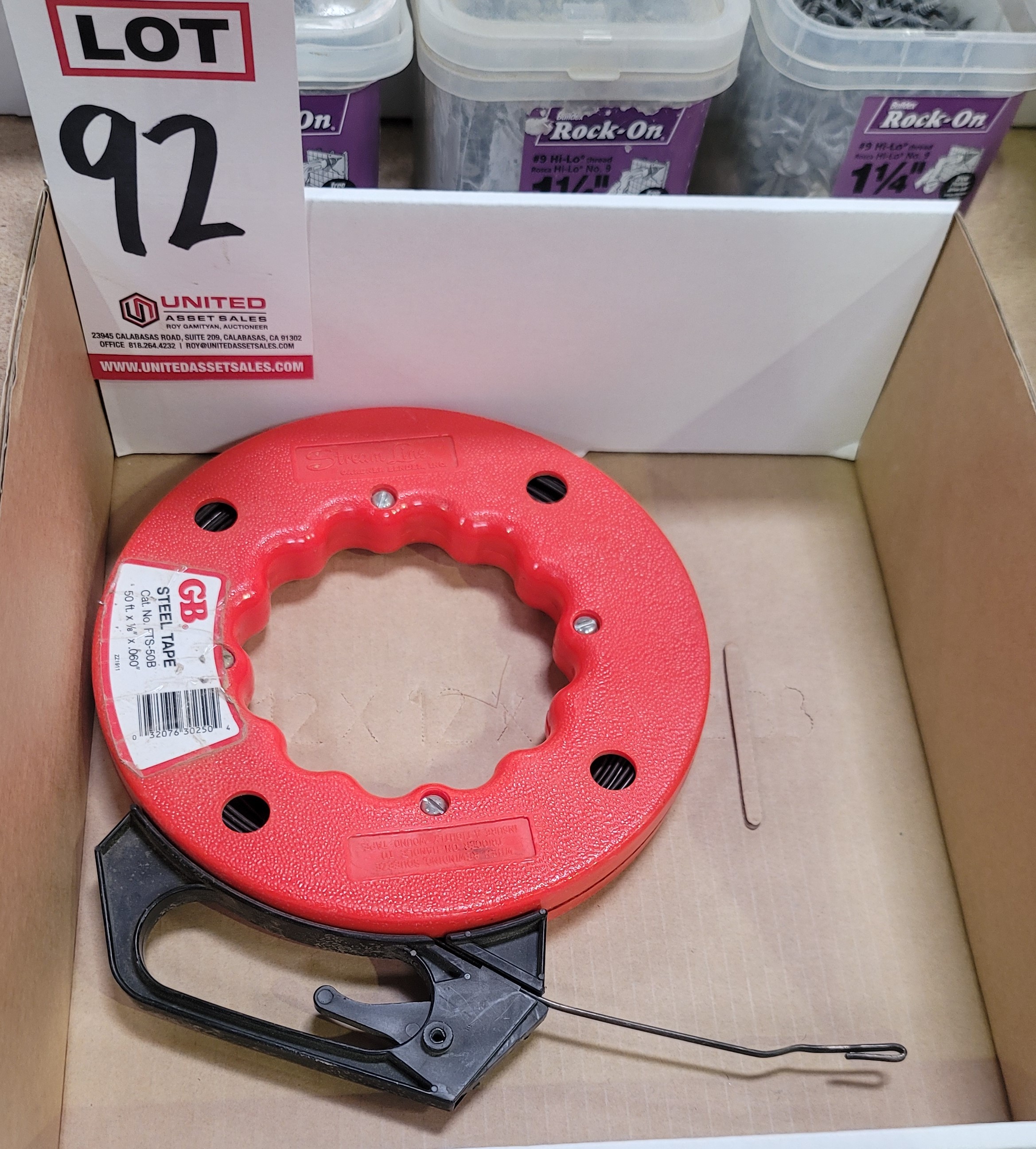 50' STEEL FISH TAPE-92