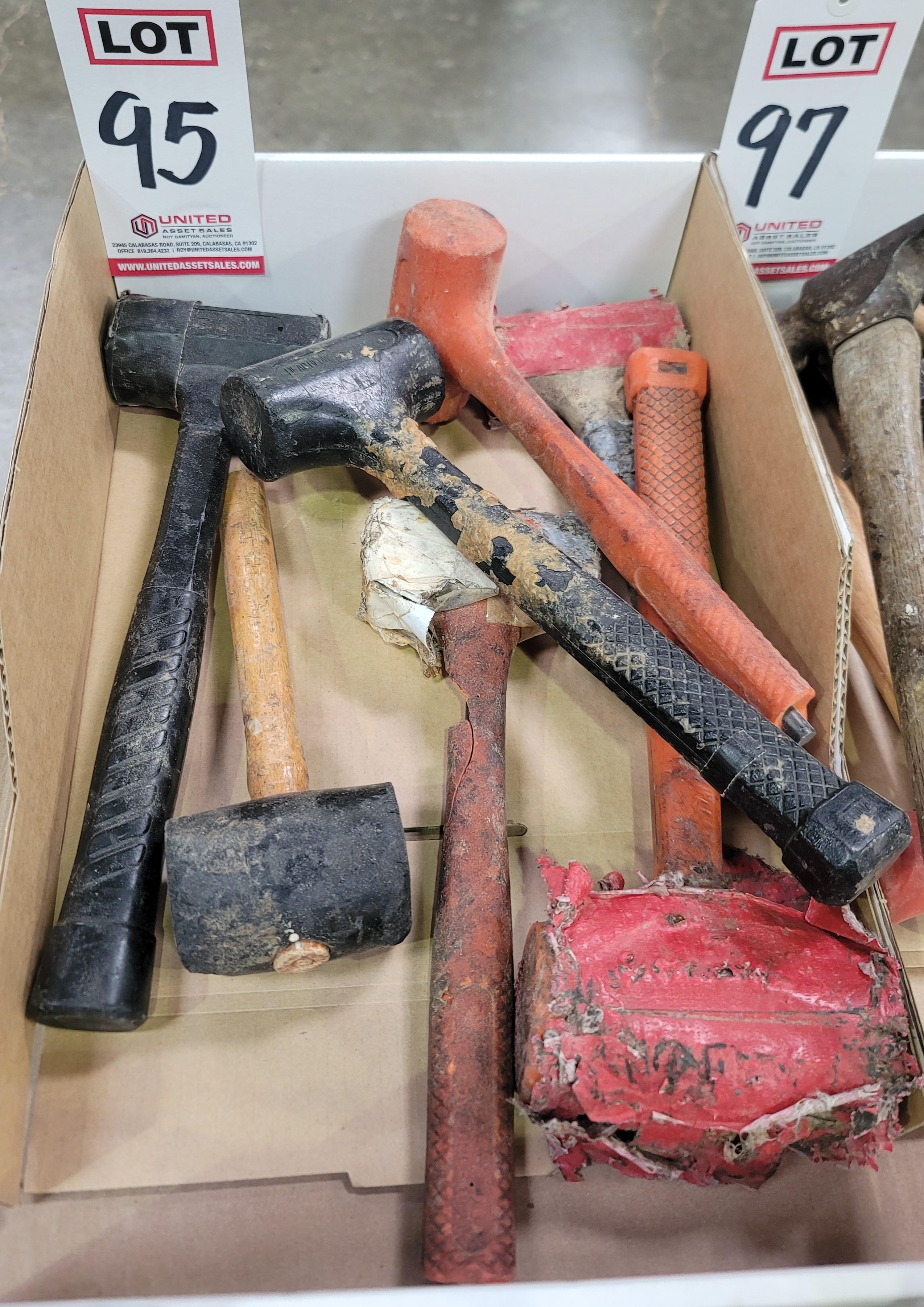 LOT - RUBBER AND PLASTIC MALLETS-95