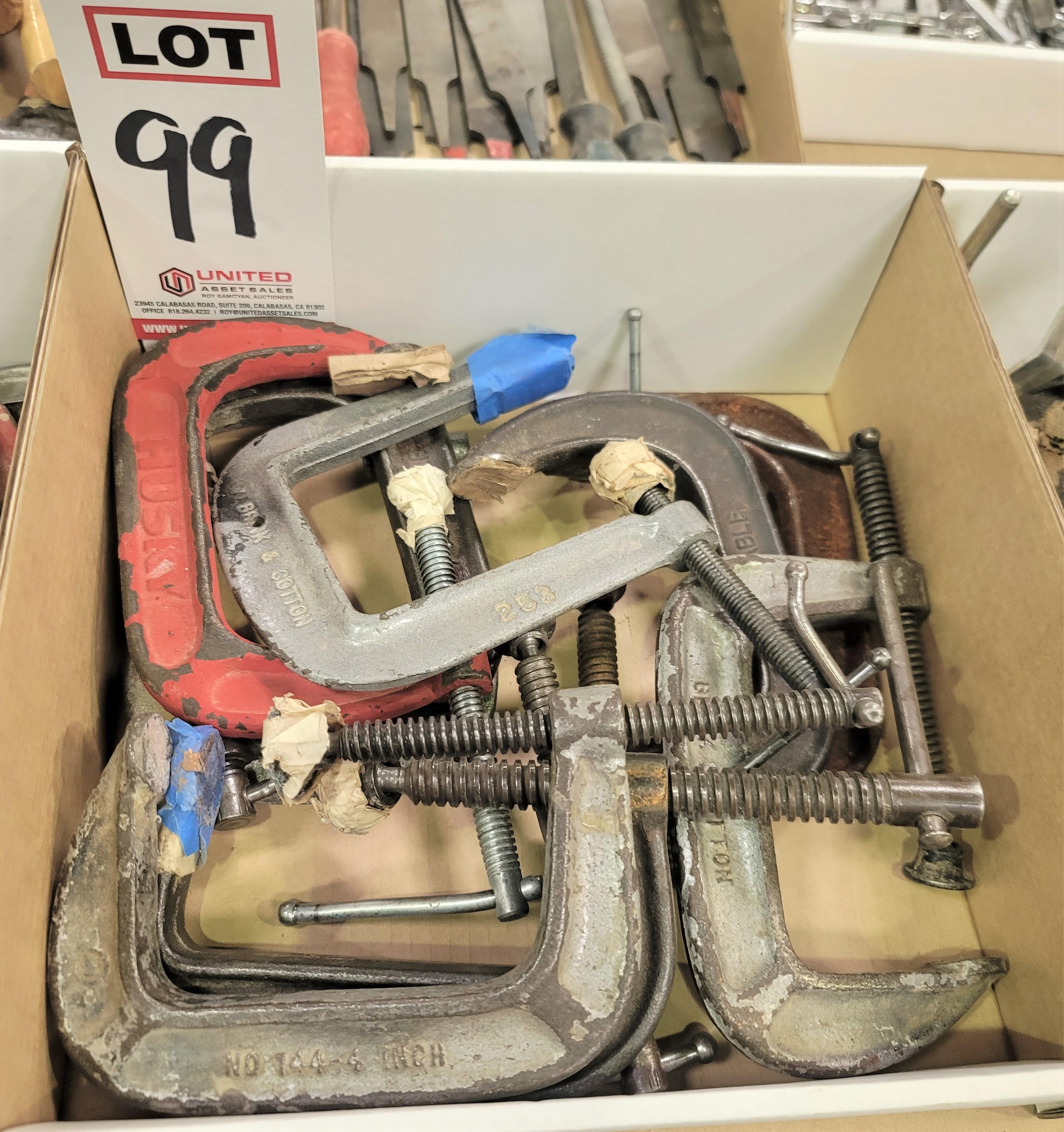 LOT - ASSORTED CLAMPS-99