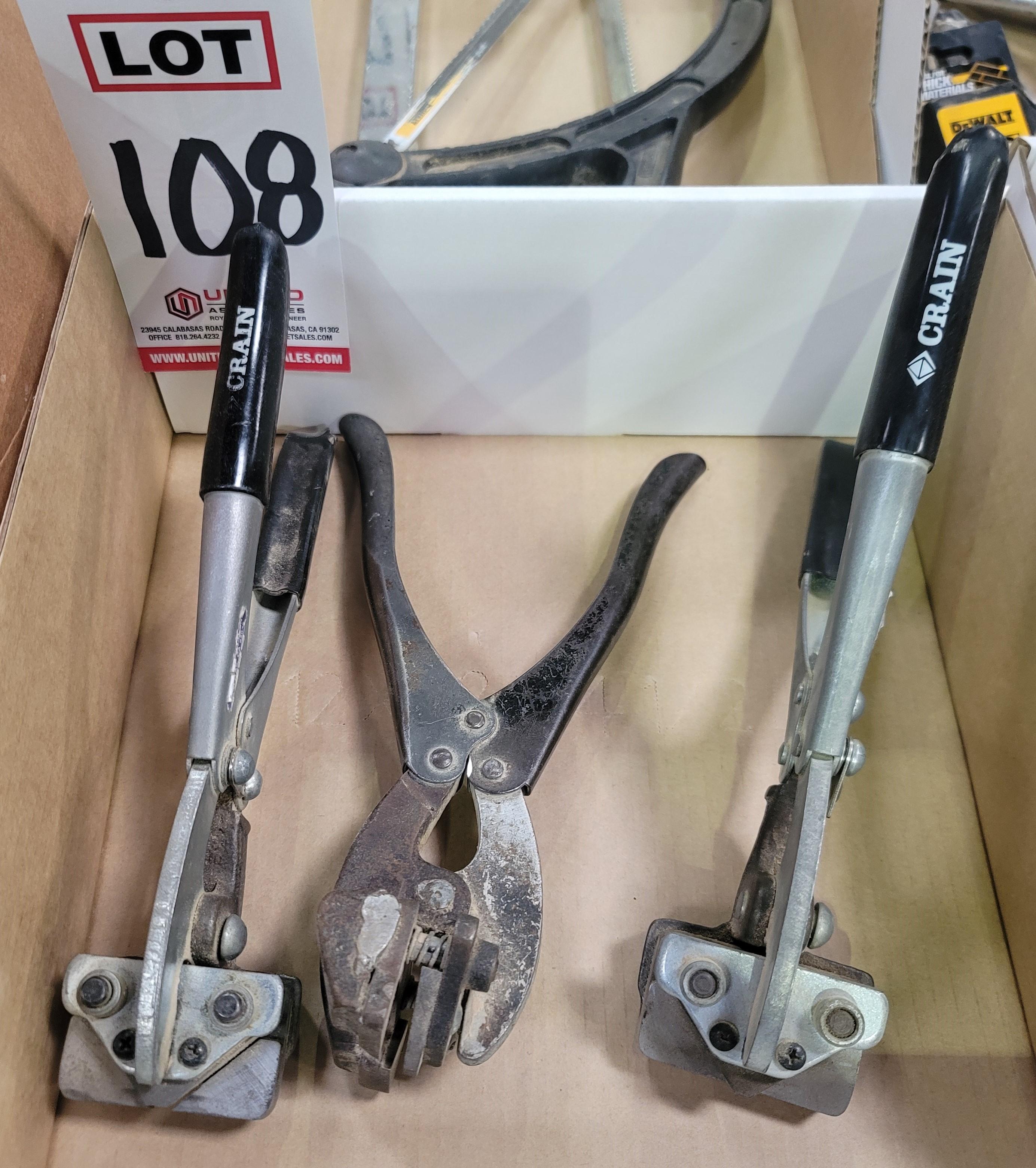 LOT - (3) CRAIN CUTTER HAND NOTCHERS-108