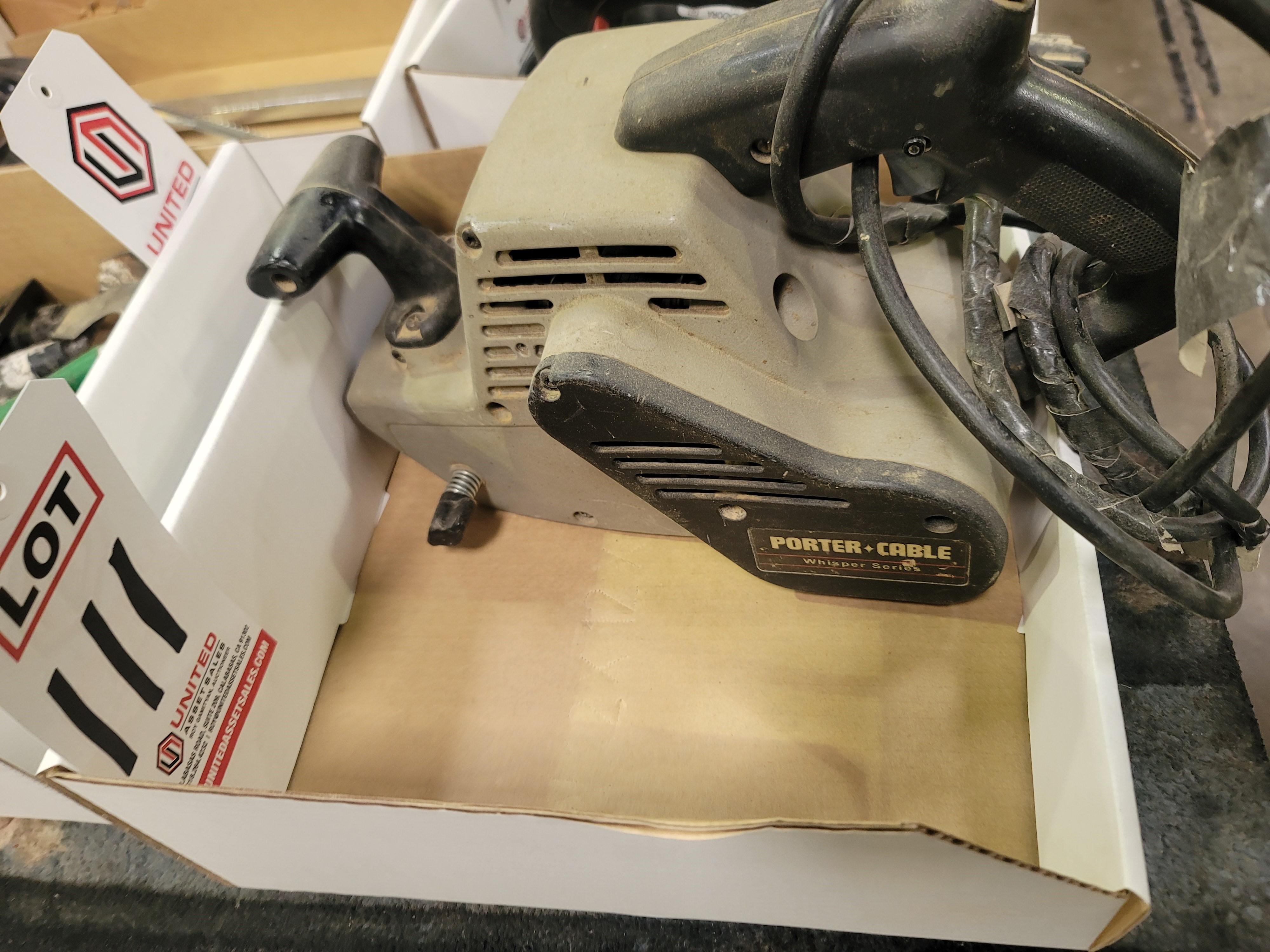 PORTER CABLE BELT SANDER, MODEL 361-111