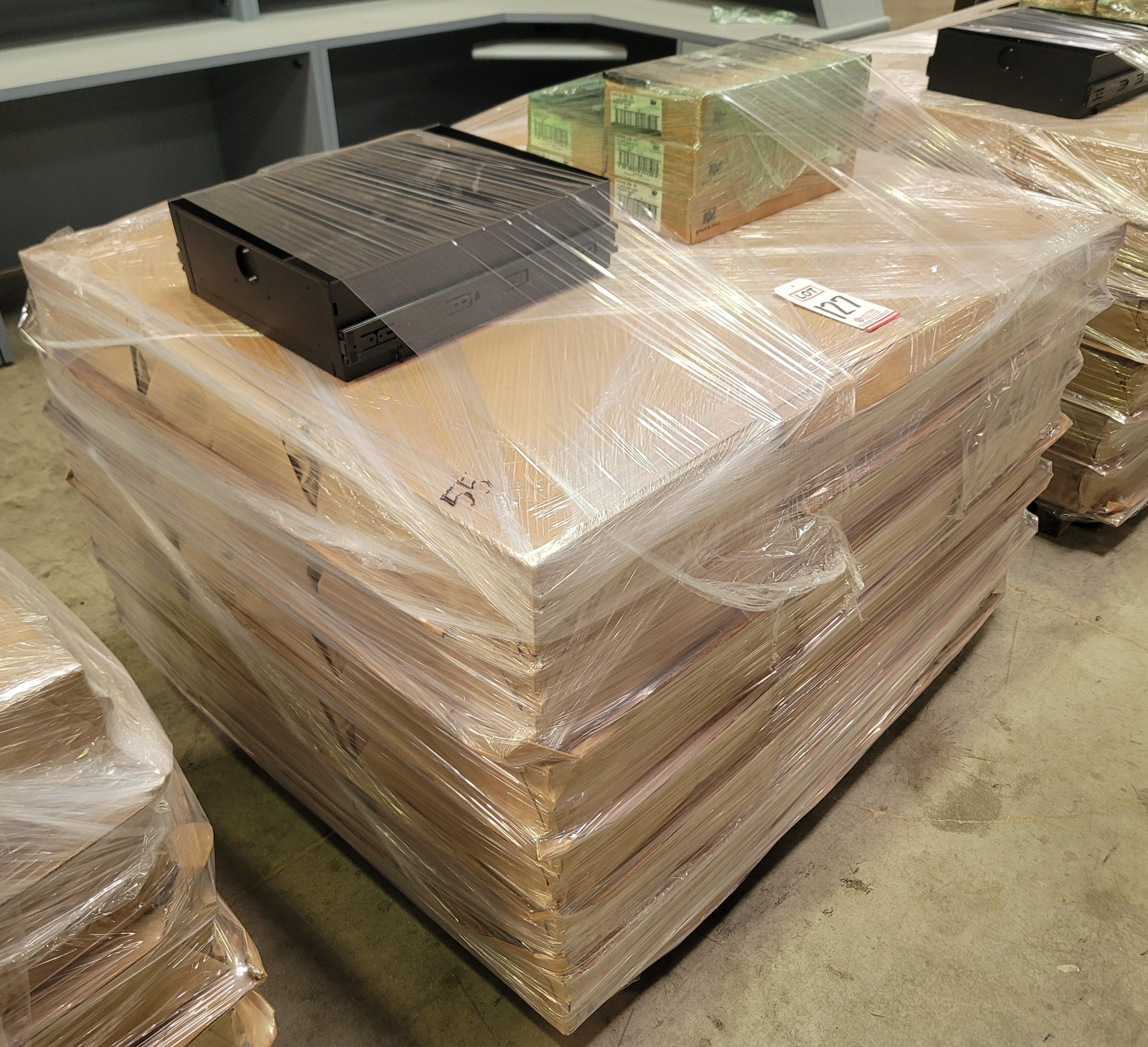 LOT - (55) METAL DRAWERS, NEW, 14-1/4" X 18" X 5", W/ SLIDES-127