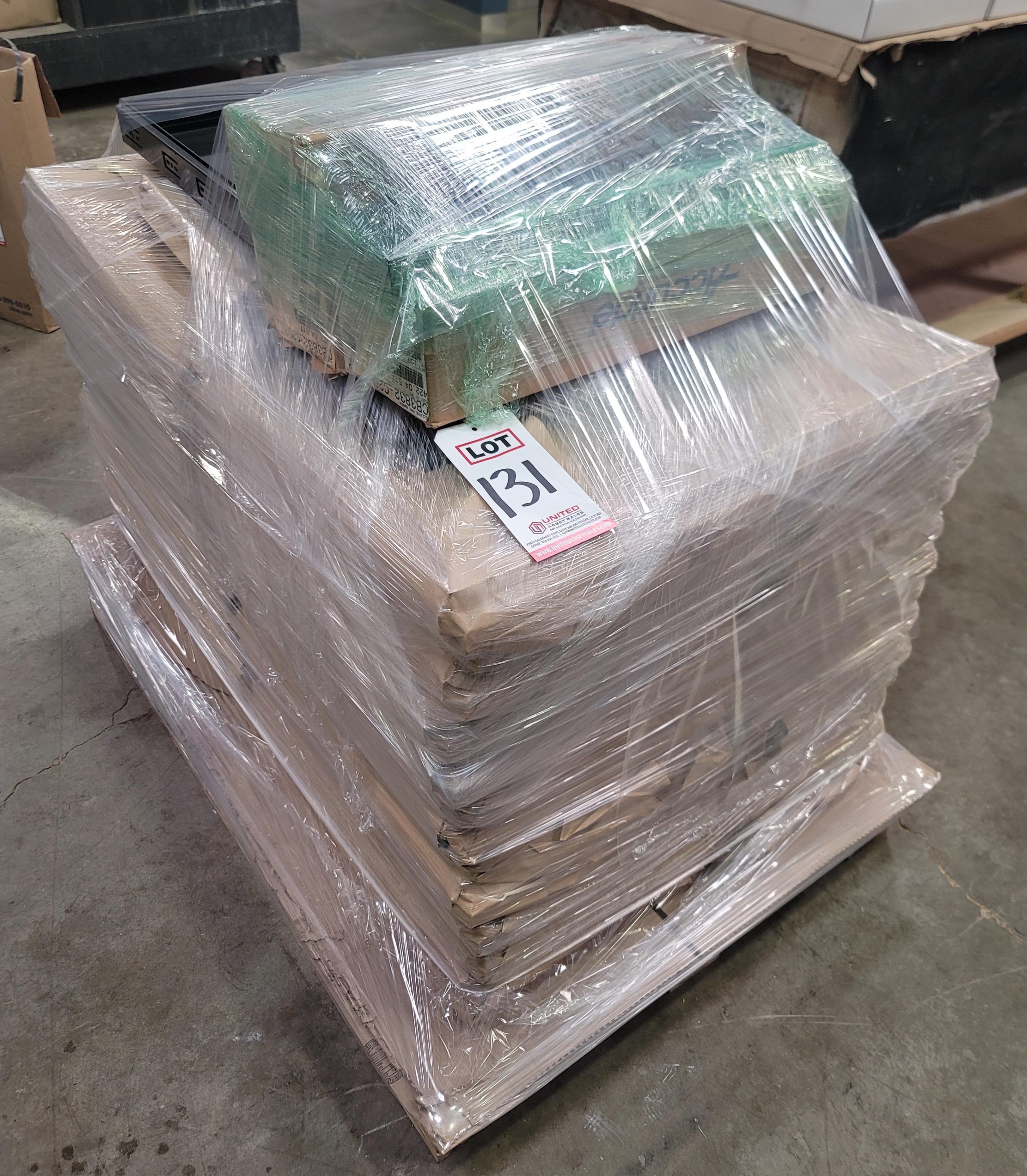 LOT - (53) METAL PULL OUTS, NEW, 12-3/4" X 20" X 2", W/ SLIDES-131