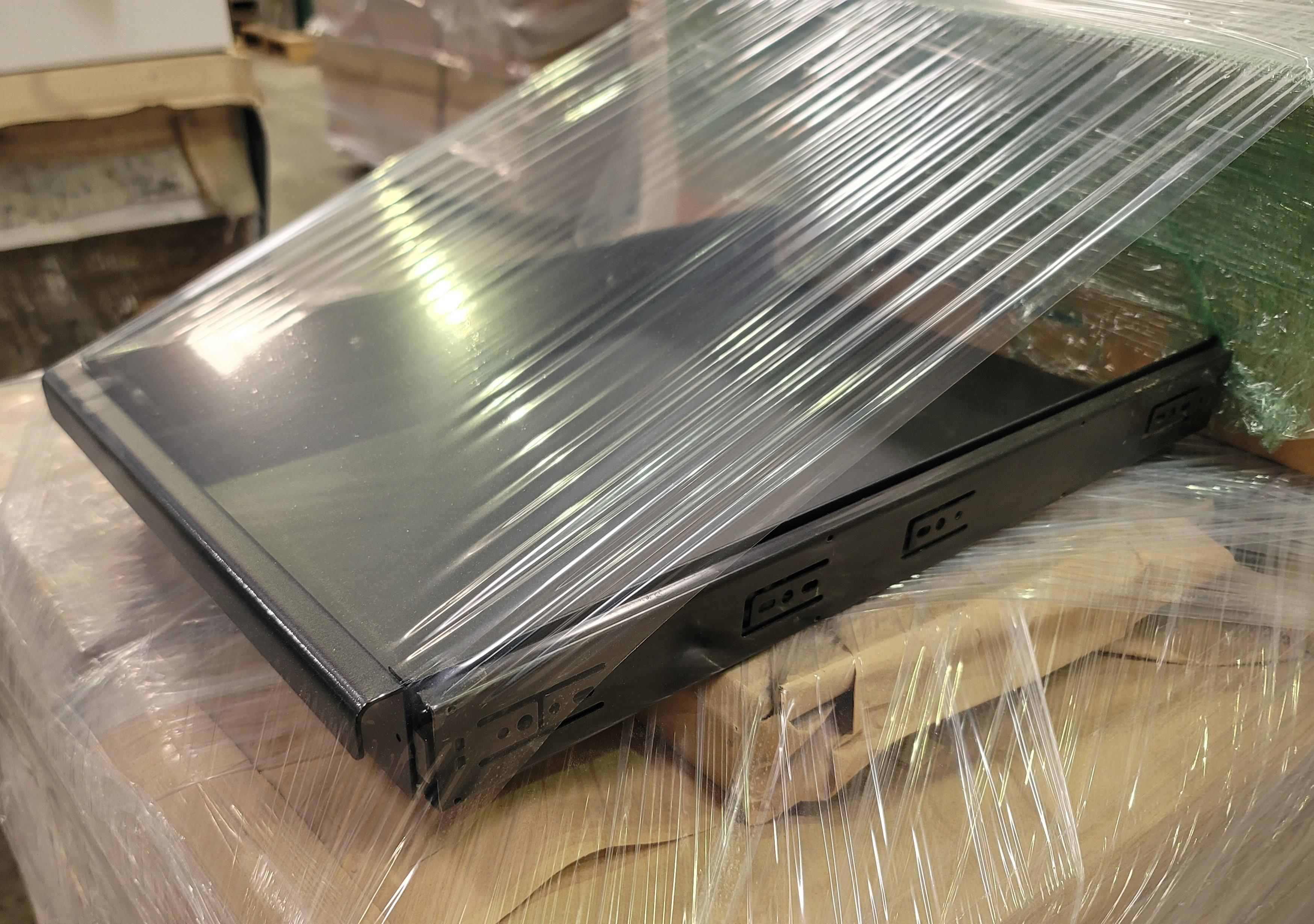 LOT - (53) METAL PULL OUTS, NEW, 12-3/4" X 20" X 2", W/ SLIDES-131