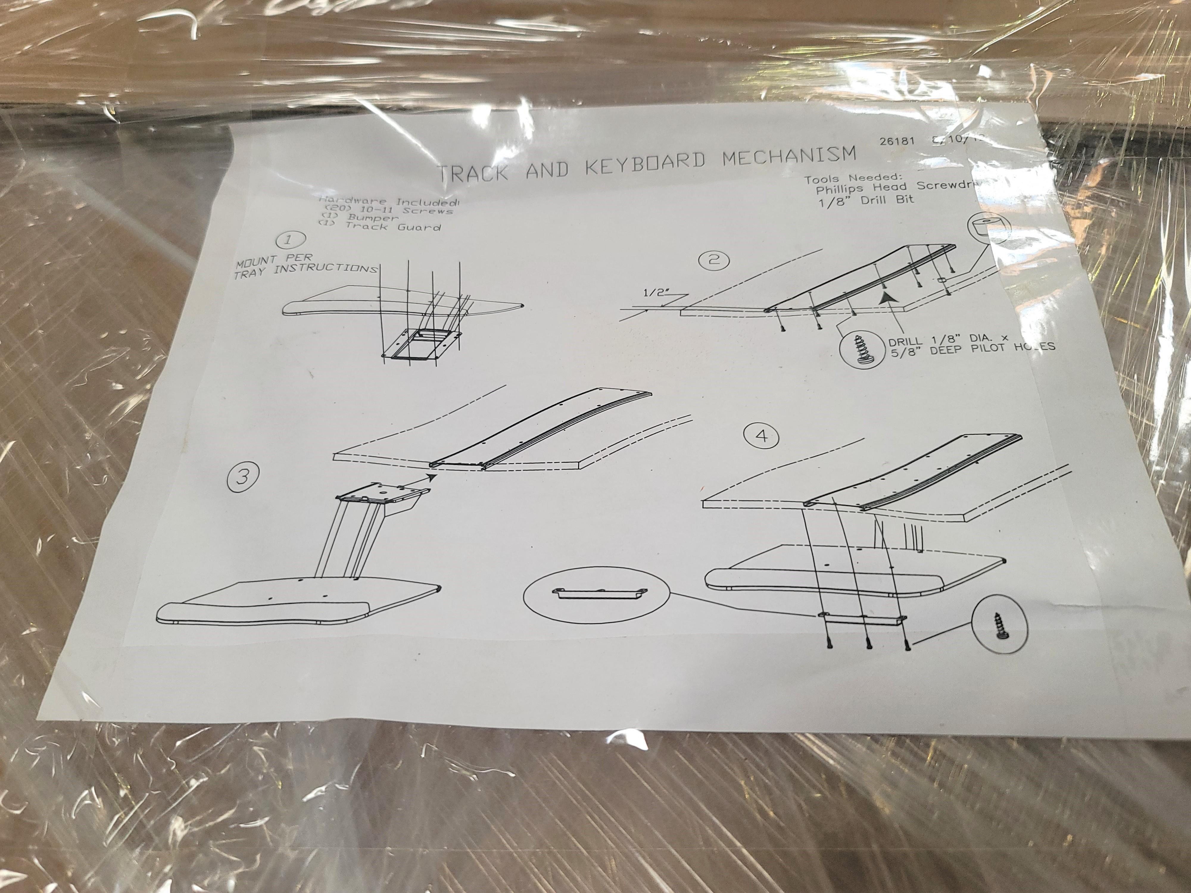 LOT - (24) KEYBOARD PULLOUT MECHANISMS-136