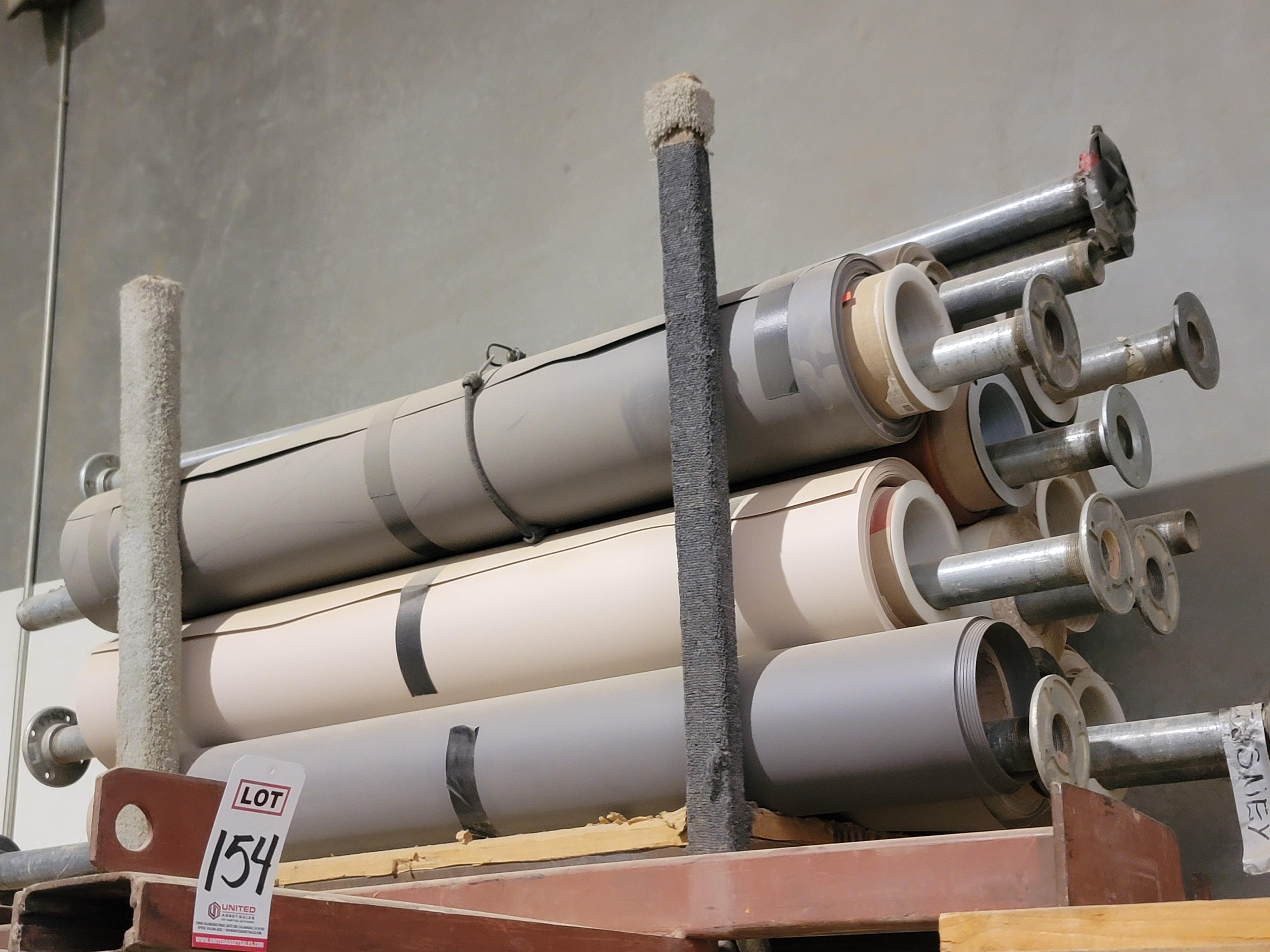 LOT - APPROX. (10) PARTIAL ROLLS OF THERMOFORMING PLASTIC-154