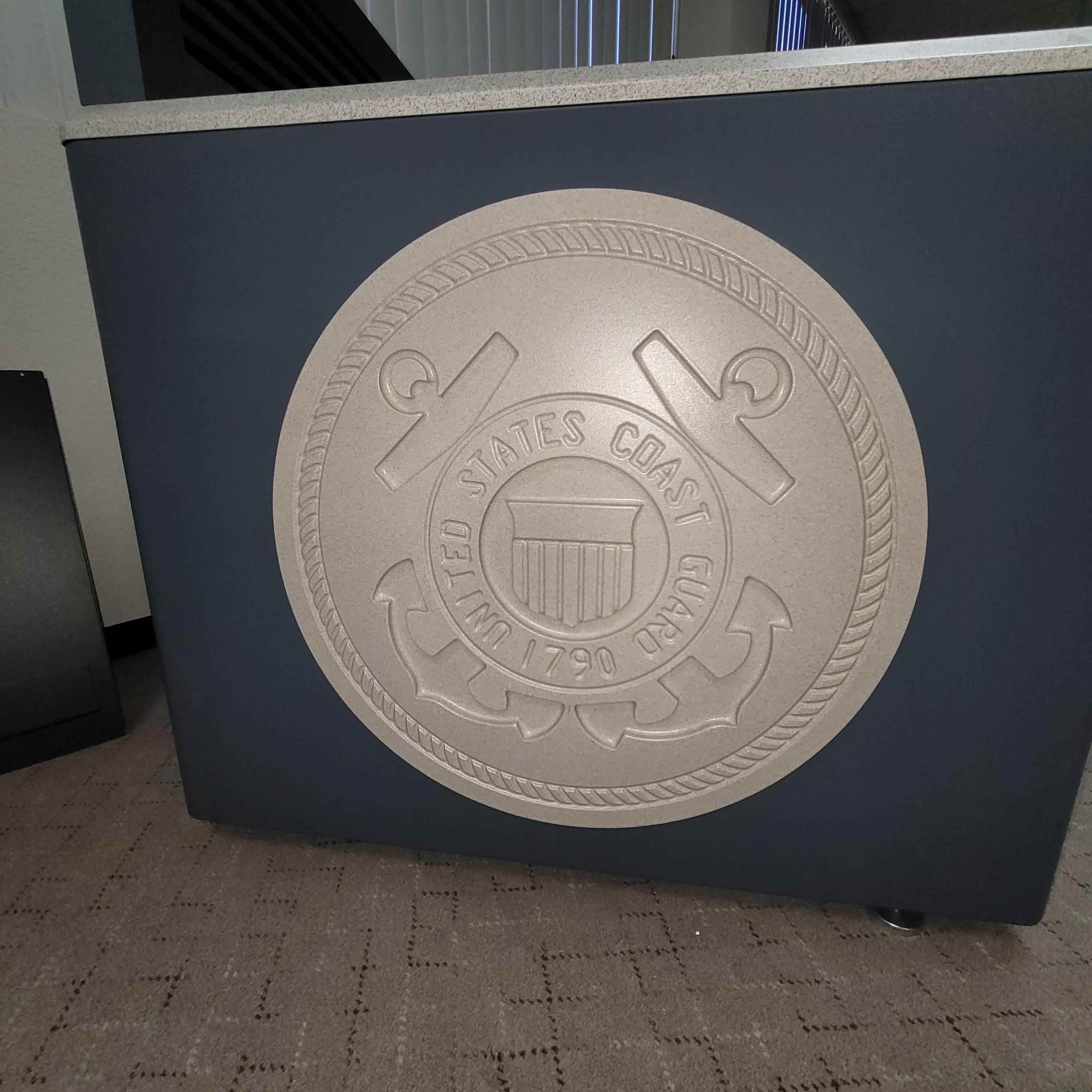 LOT - (2) COCKPIT STYLE GULLWING CONFIGURATIONS W/ HYDRAULIC LIFTING SYSTEM, SLATWALLS, CPU STORAGE, DRAWER PEDESTAL AND PIE-SHAPED TRANSITION, COLOR: GRANITE & STEEL BLUE-183