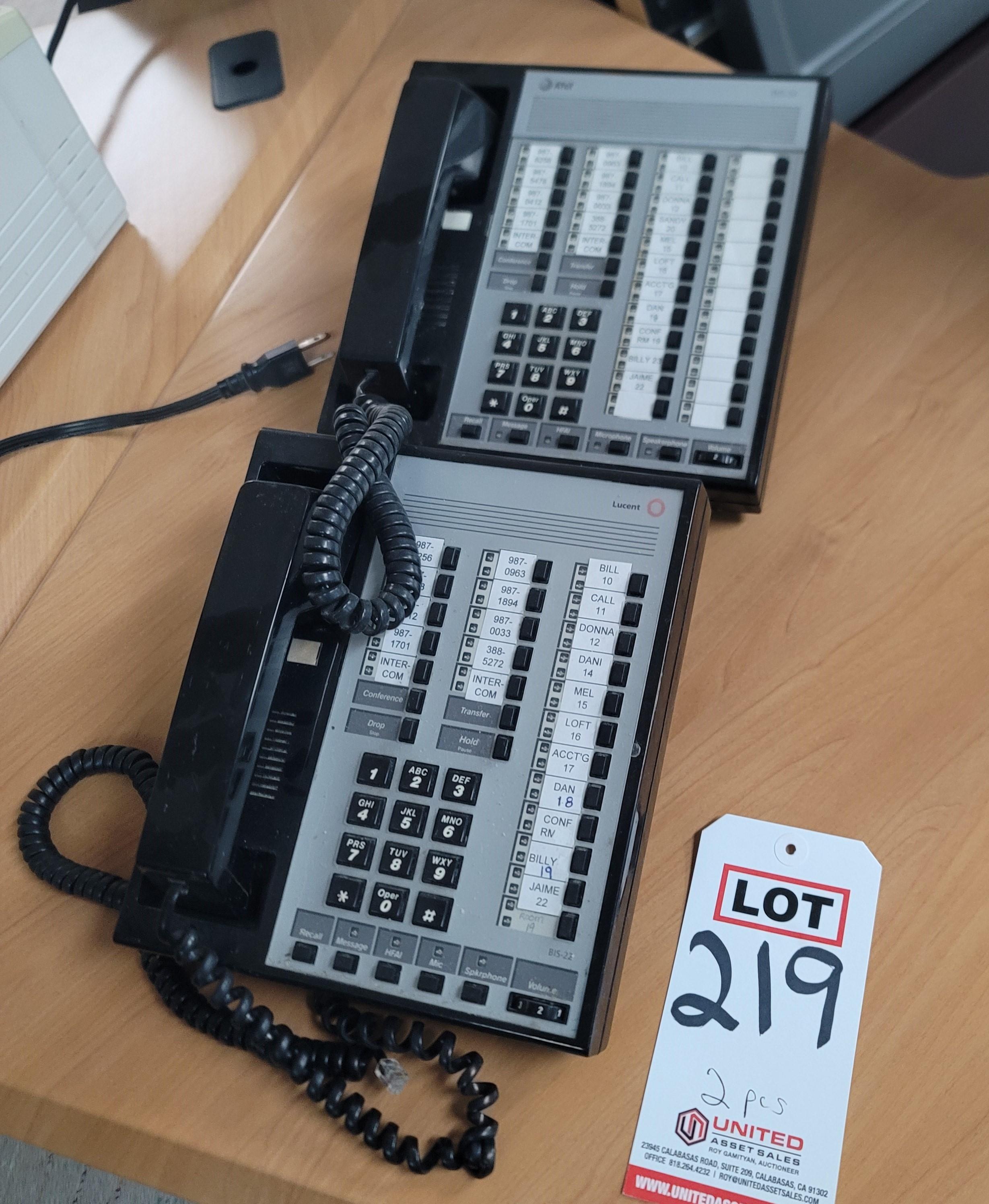 LOT - (2) MULTI-LINE OFFICE PHONES-219