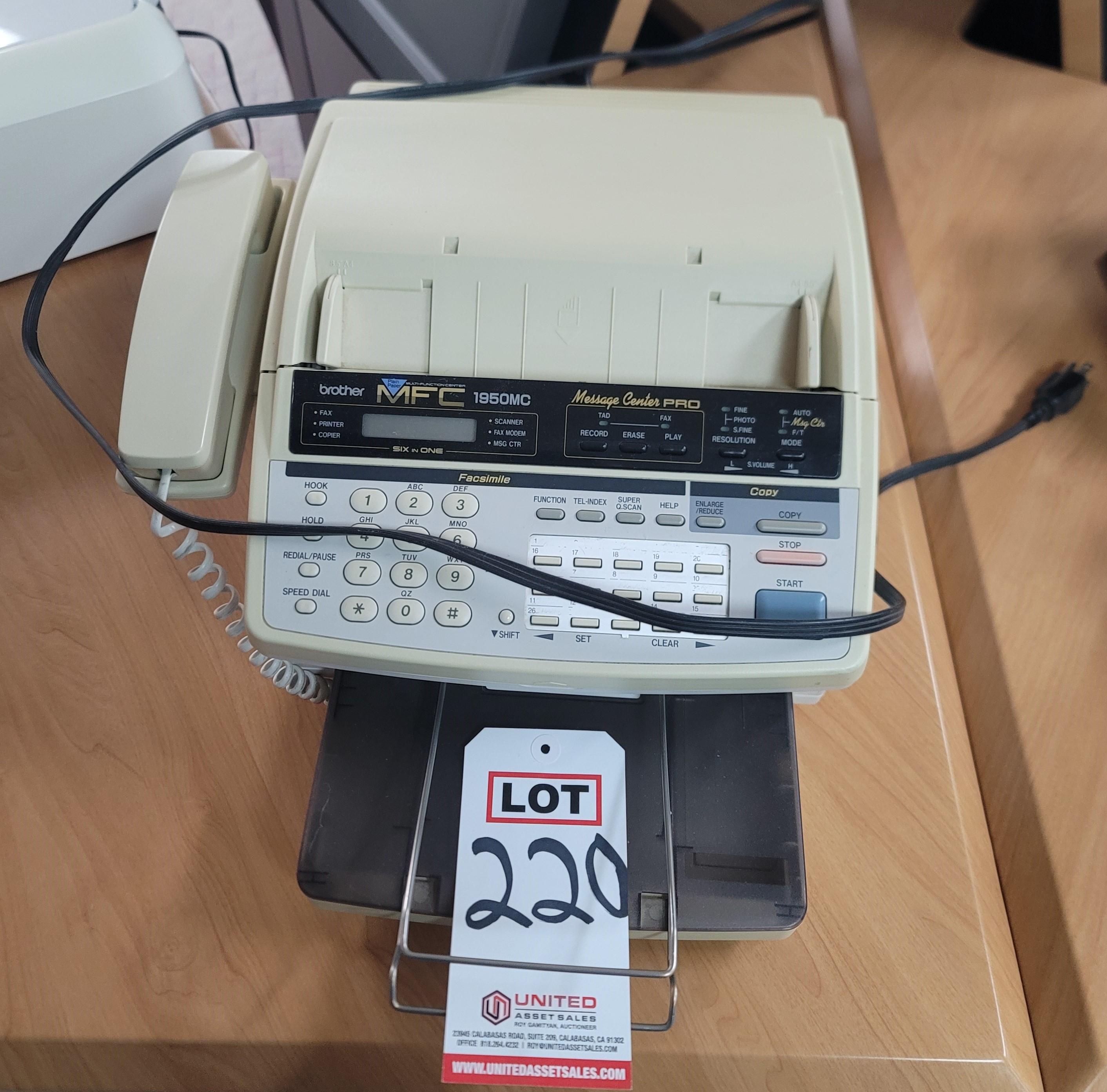 BROTHER MFC 1950MC MESSAGE CENTER PRO FAX MACHINE-220
